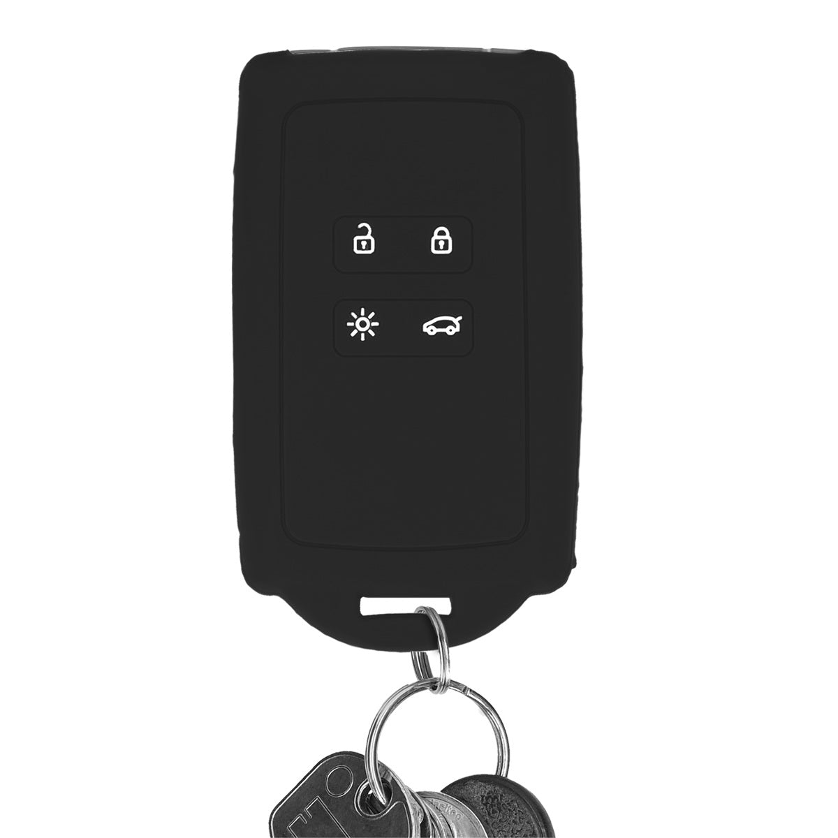 kwmobile Car Key Shell compatible with Renault 4-Button Smart Key (Keyless Go only) Protective Cover