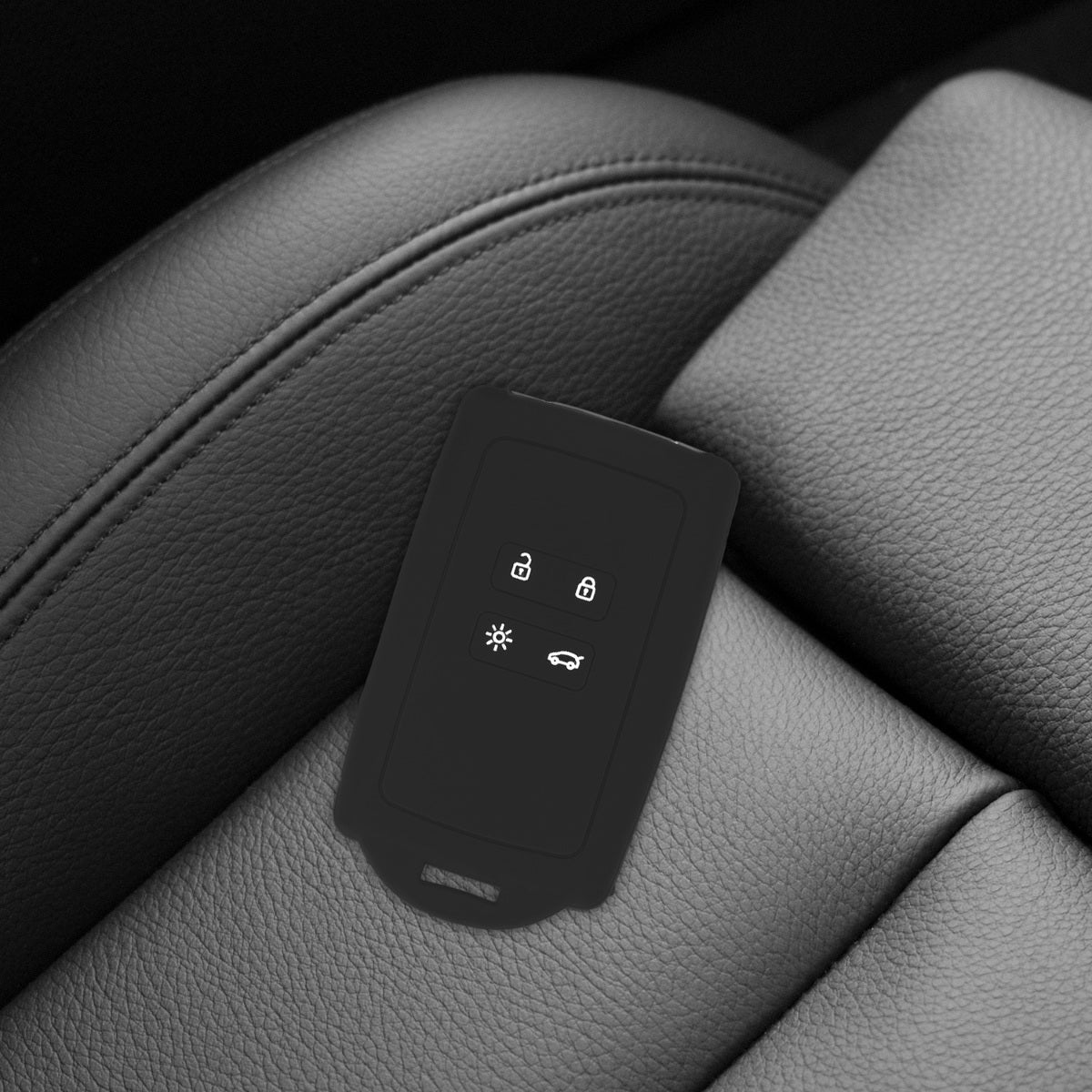 kwmobile Car Key Shell compatible with Renault 4-Button Smart Key (Keyless Go only) Protective Cover
