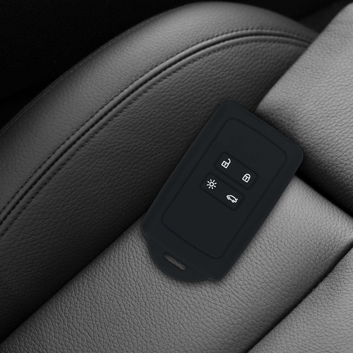 kwmobile Car Key Shell compatible with Renault 4-Button Smart Key (Keyless Go only) Protective Cover