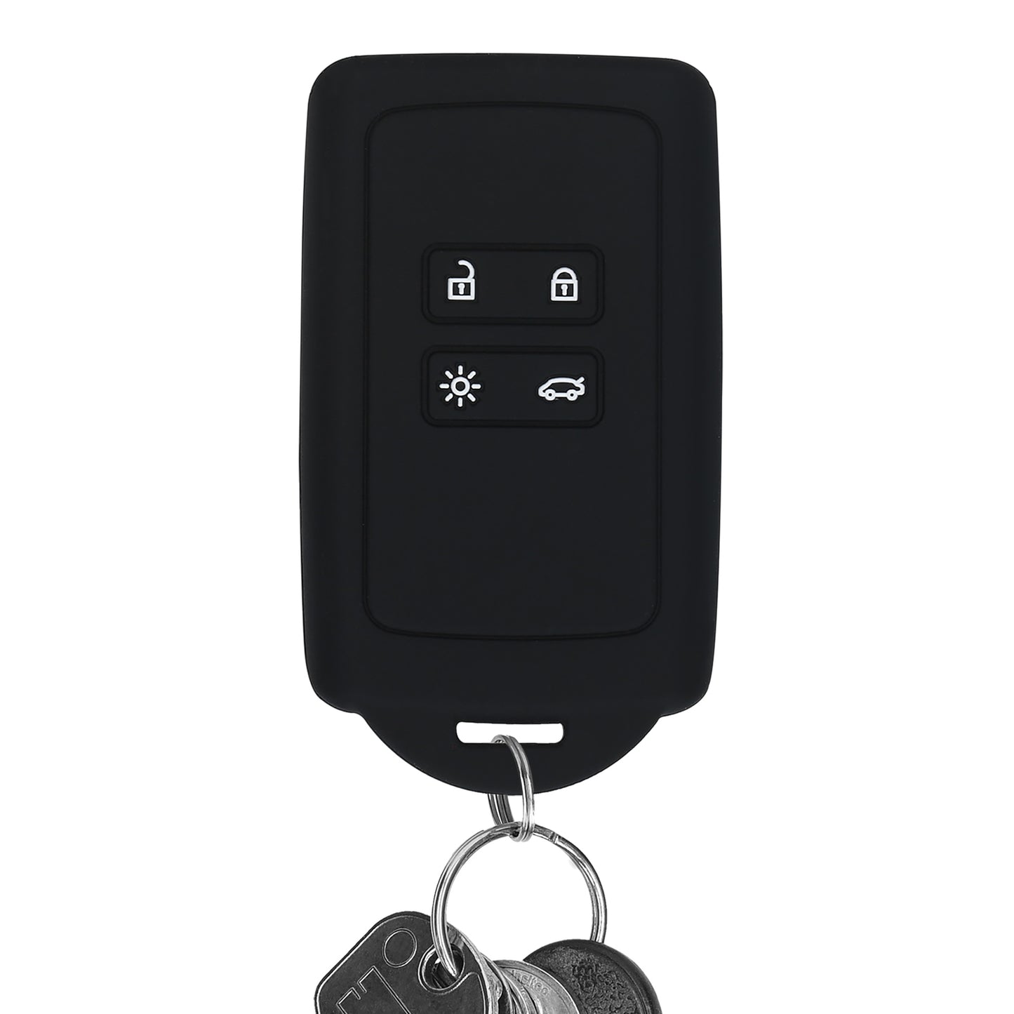 kwmobile Car Key Shell compatible with Renault 4-Button Smart Key (Keyless Go only) Protective Cover