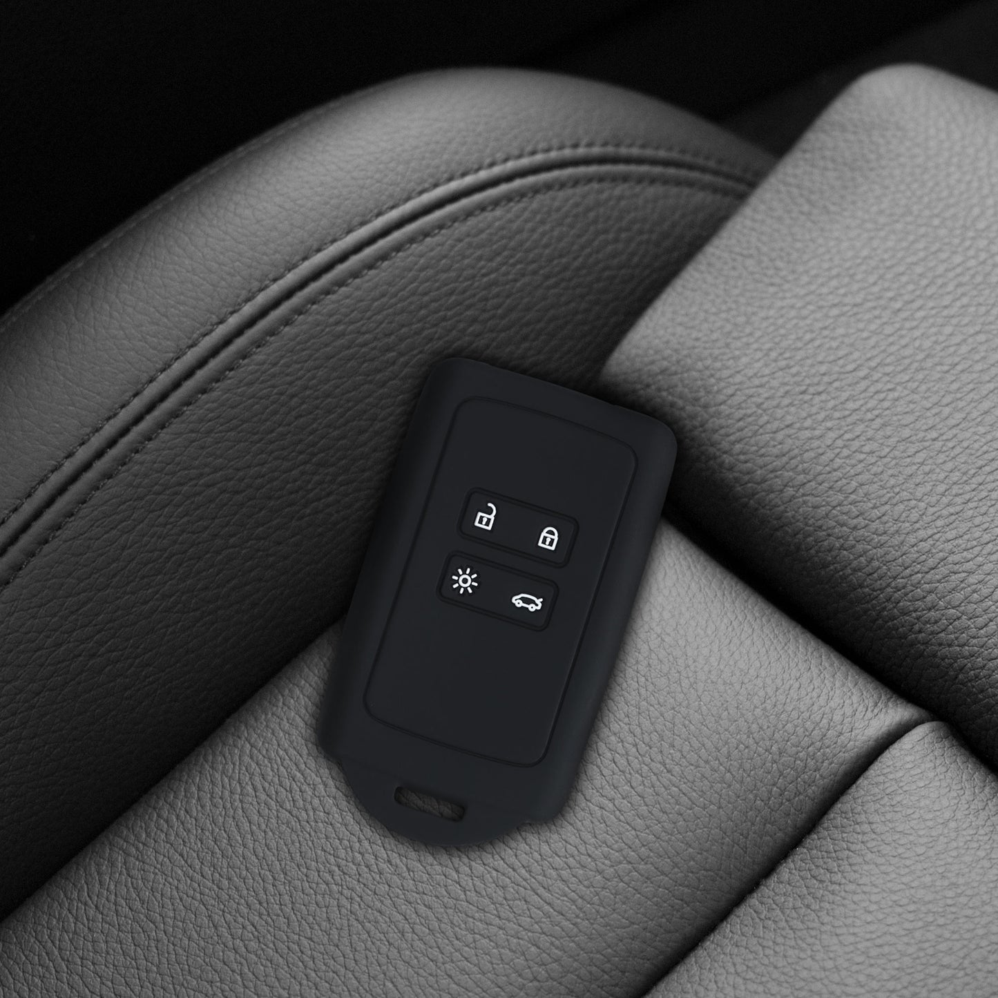 kwmobile Car Key Shell compatible with Renault 4-Button Smart Key (Keyless Go only) Protective Cover