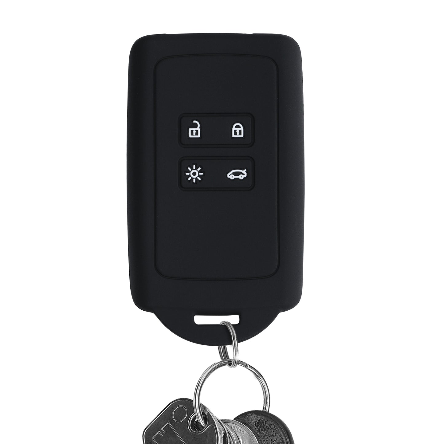kwmobile Car Key Shell compatible with Renault 4-Button Smart Key (Keyless Go only) Protective Cover