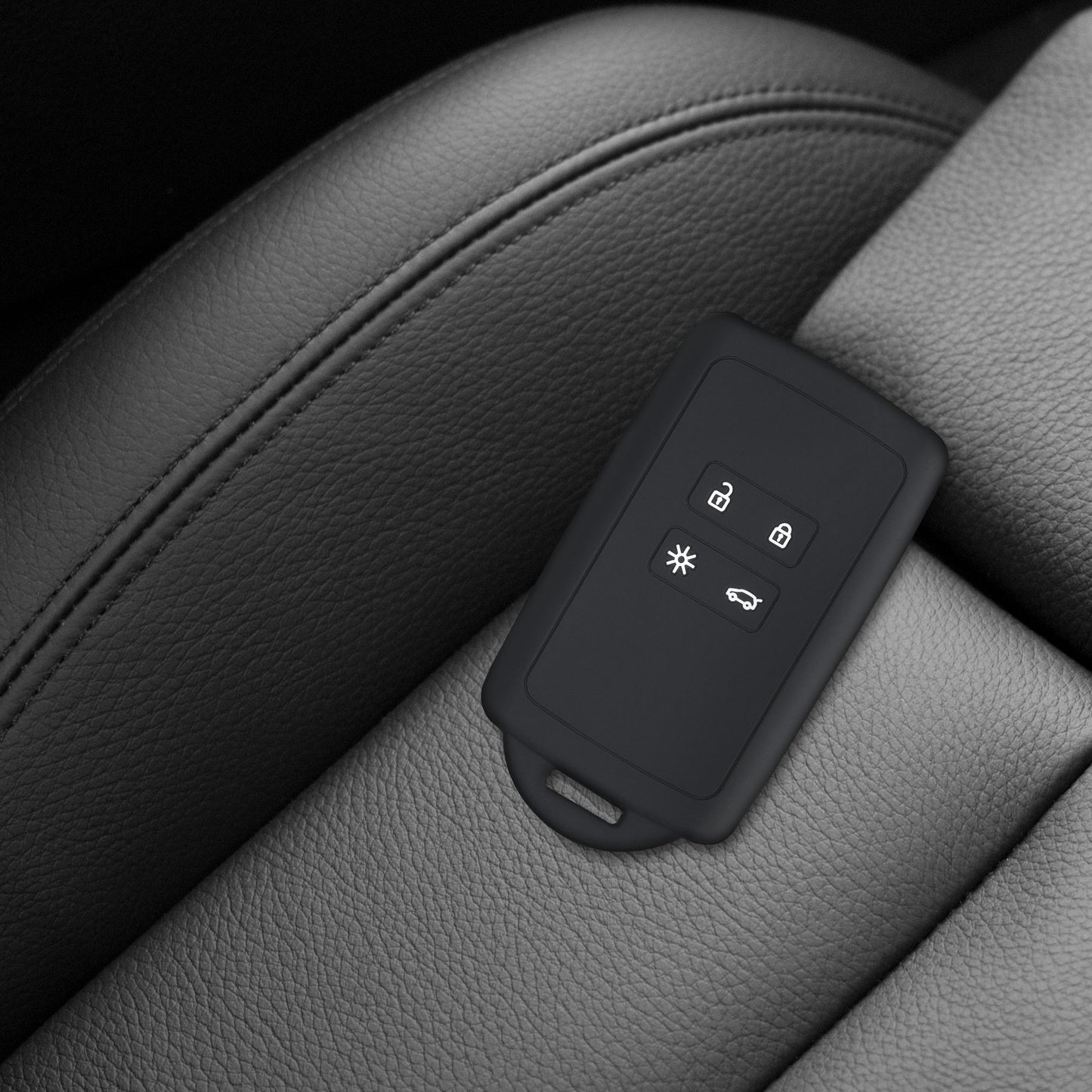 kwmobile Car Key Shell compatible with Renault 4-Button Smart Key (Keyless Go only) Protective Cover