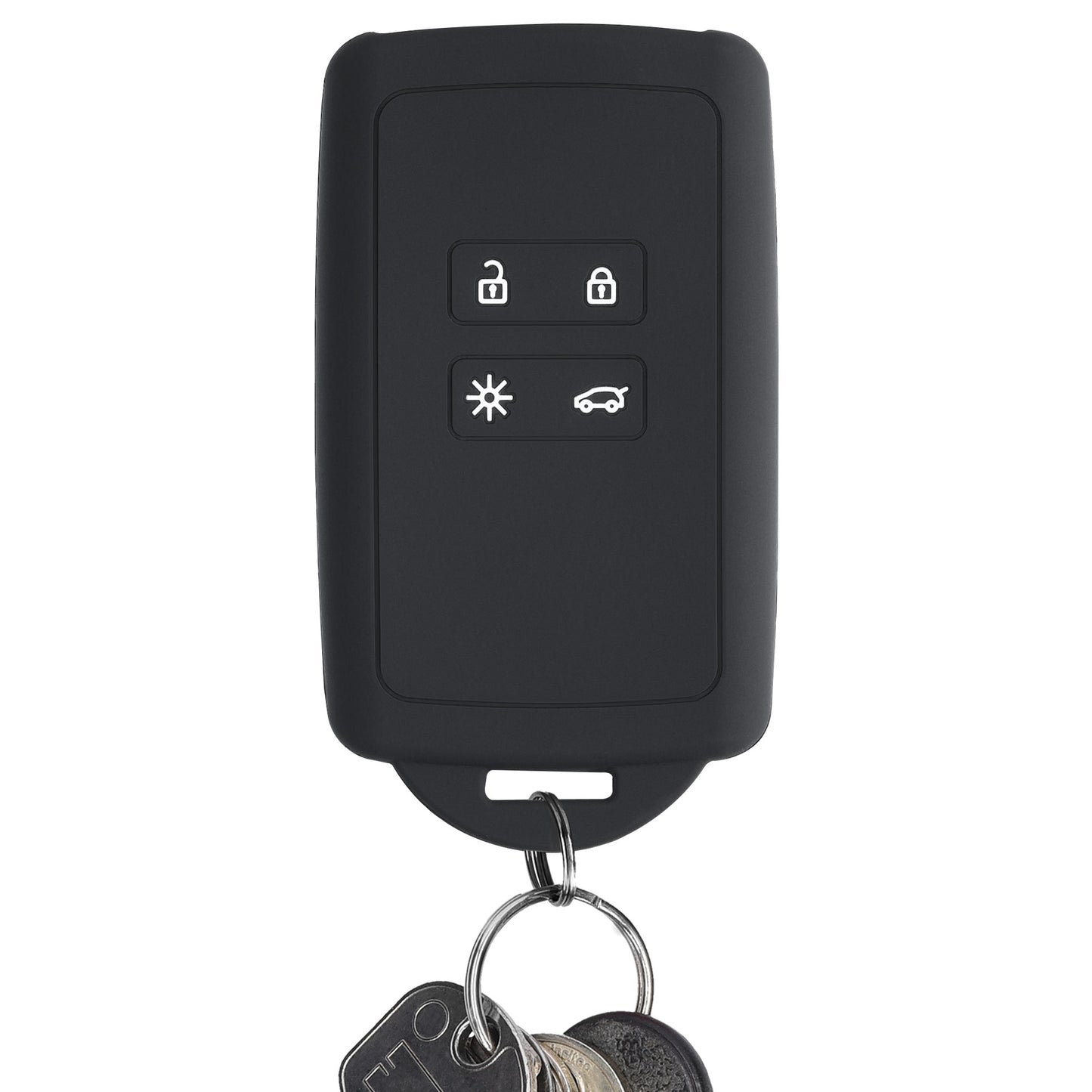 kwmobile Car Key Shell compatible with Renault 4-Button Smart Key (Keyless Go only) Protective Cover