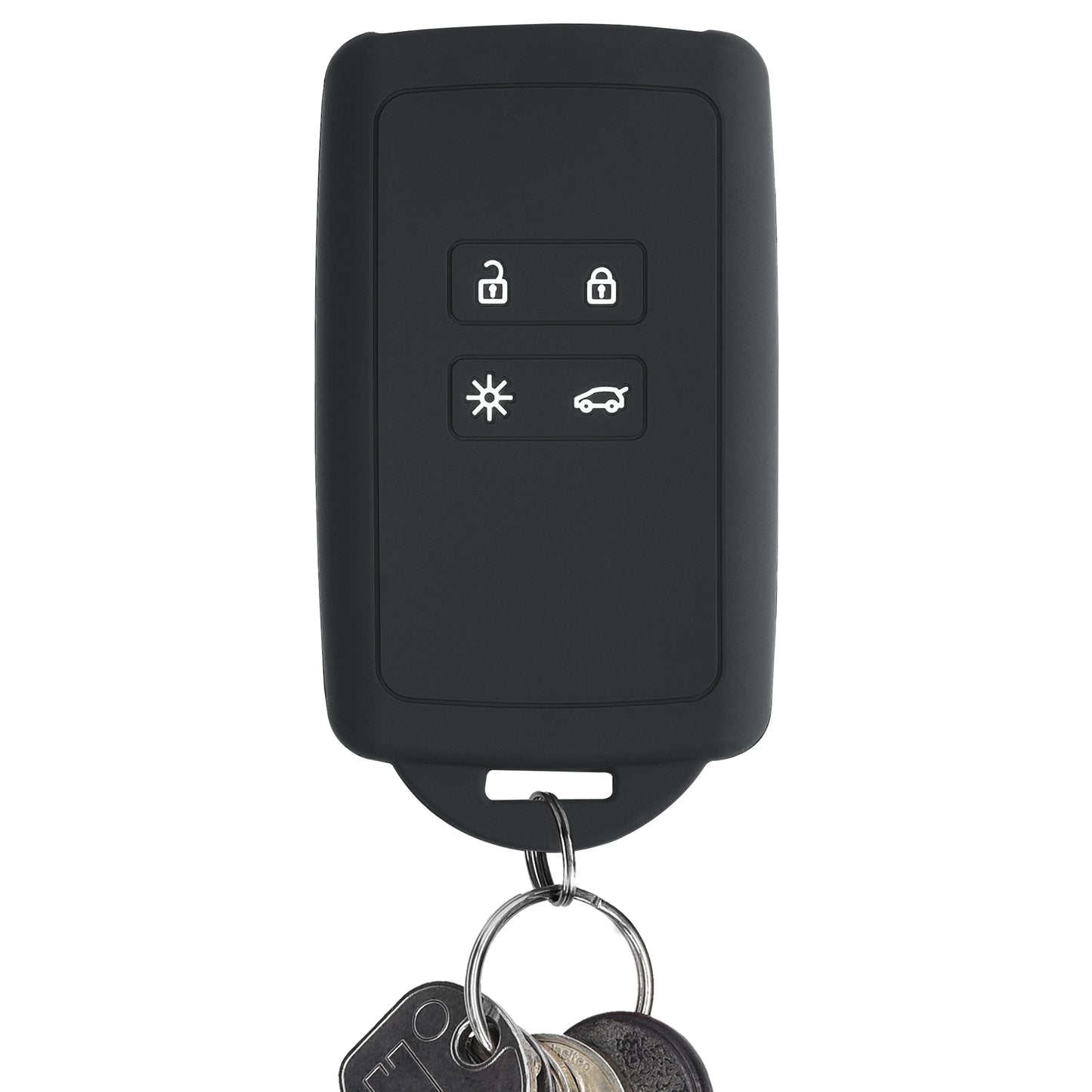 kwmobile Car Key Shell compatible with Renault 4-Button Smart Key (Keyless Go only) Protective Cover