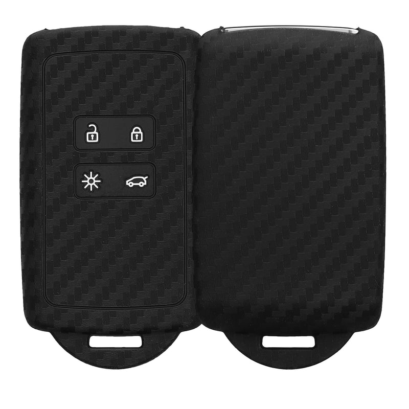 kwmobile Car Key Shell compatible with Renault 4-Button Smart Key (Keyless Go only) Protective Cover