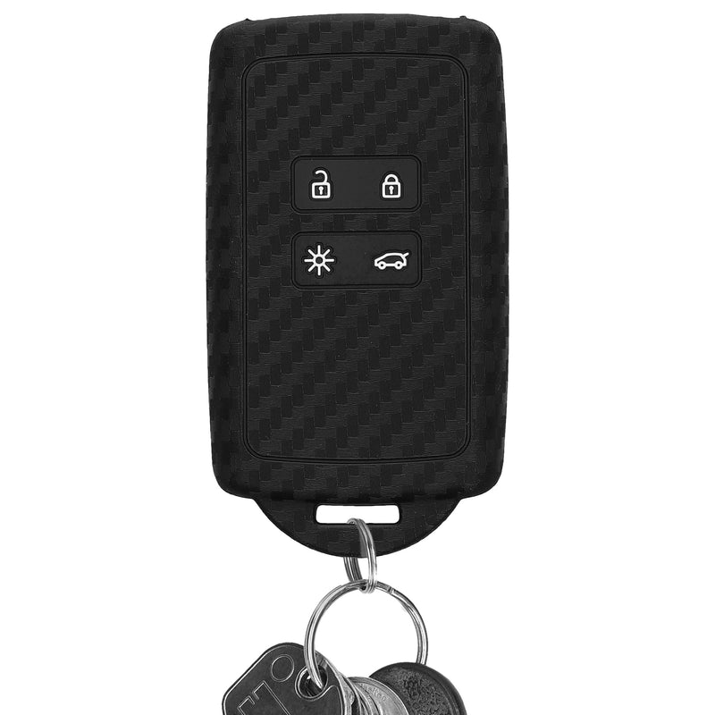 kwmobile Car Key Shell compatible with Renault 4-Button Smart Key (Keyless Go only) Protective Cover