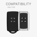 kwmobile Car Key Shell compatible with Renault 4-Button Smart Key (Keyless Go only) Protective Cover