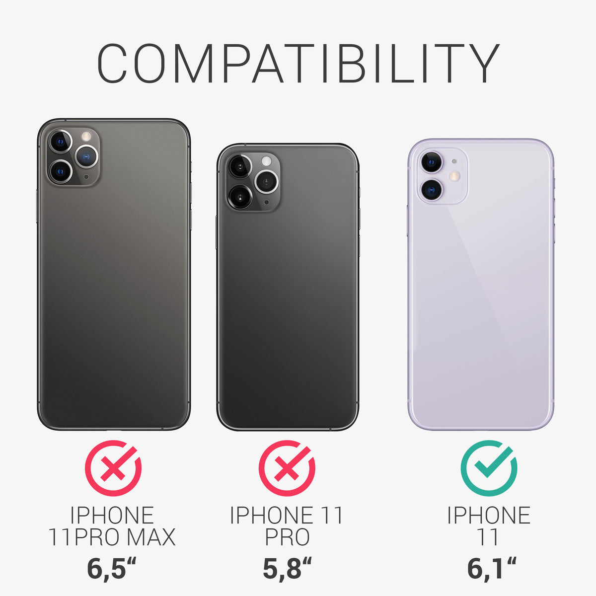 kwmobile Phone Case for Apple iPhone 11 - Wireless Charging - Protective Cover