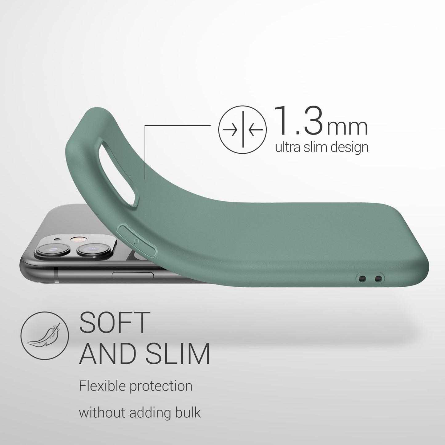 kwmobile Phone Case for Apple iPhone 11 - Wireless Charging - Protective Cover