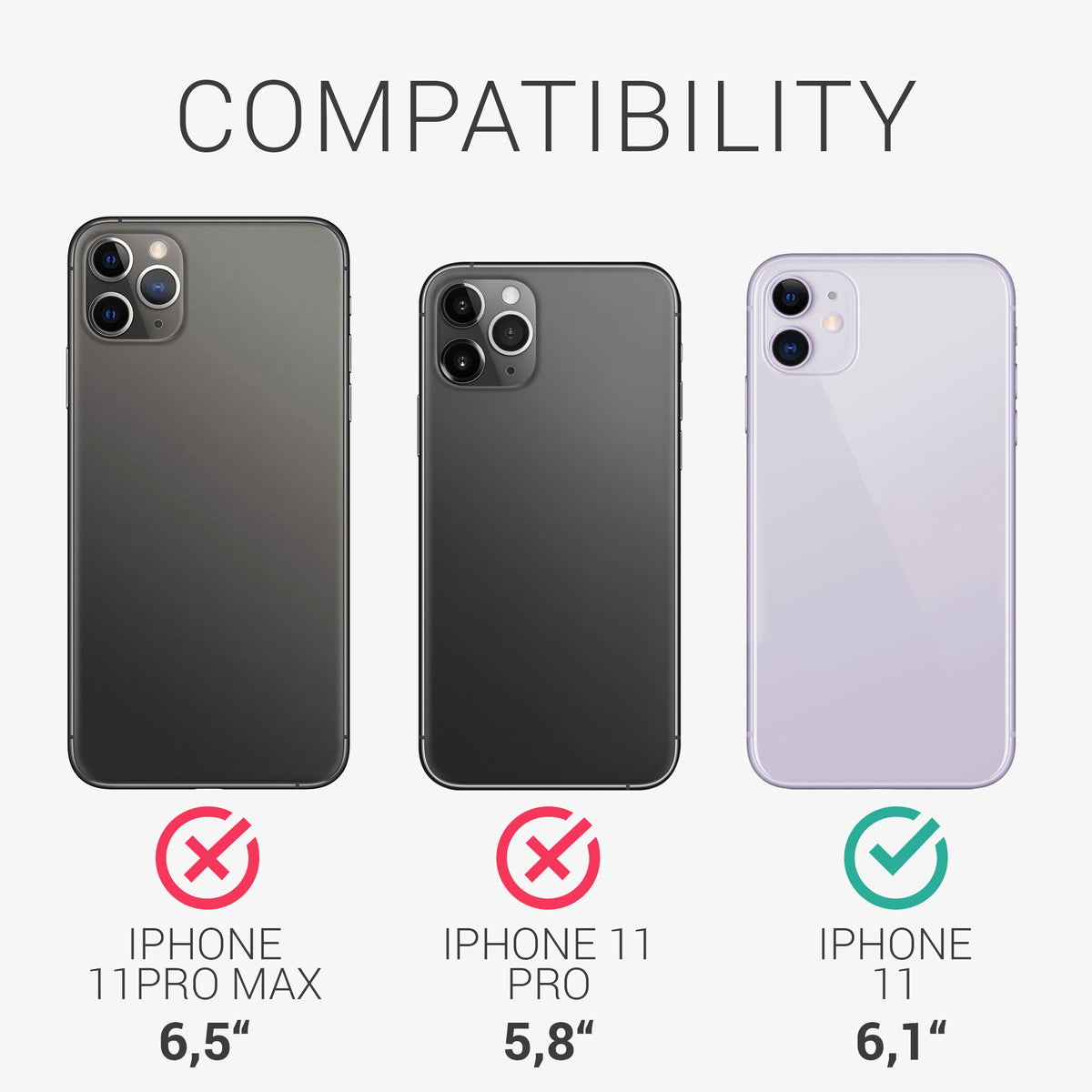 kwmobile Phone Case for Apple iPhone 11 - Wireless Charging - Protective Cover