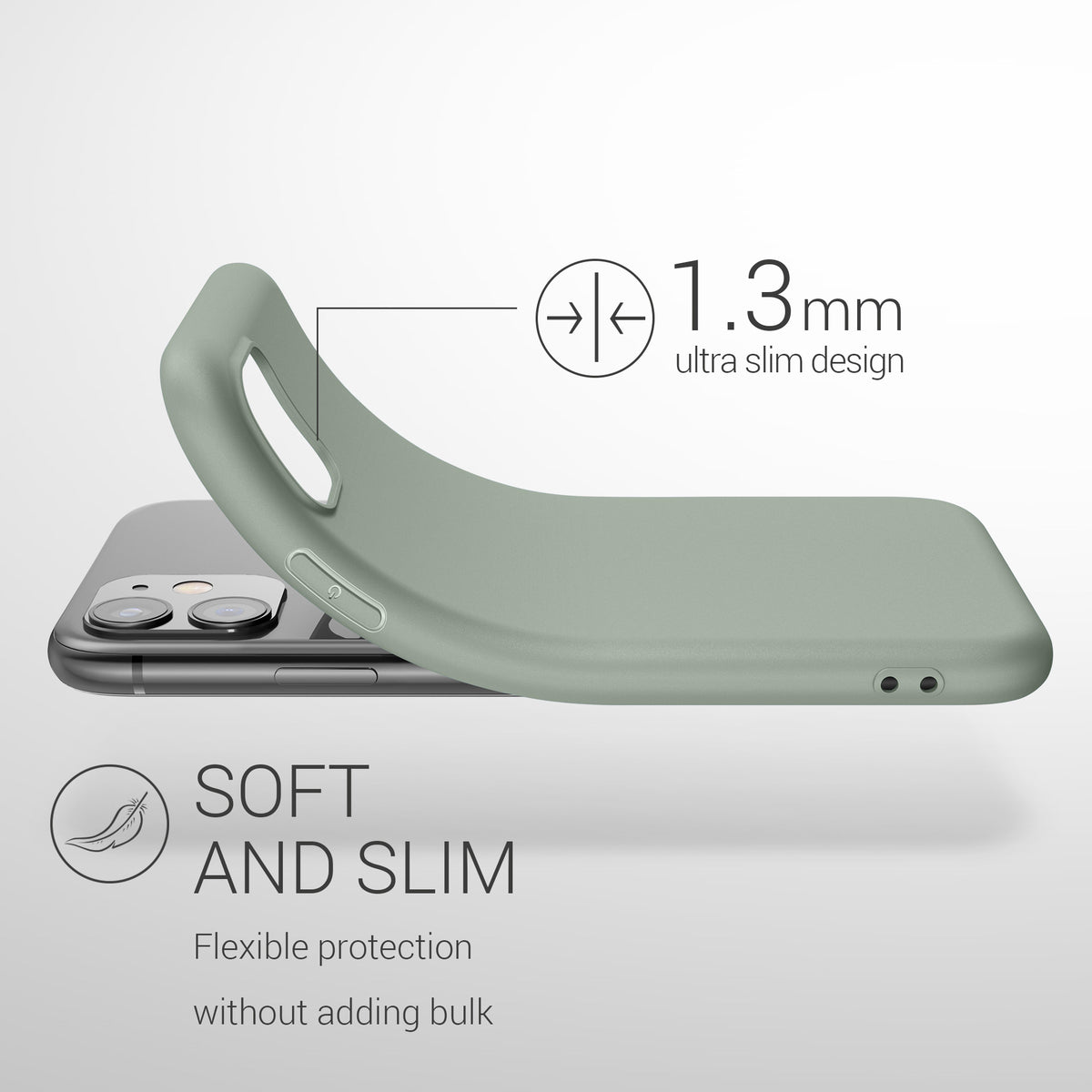 kwmobile Phone Case for Apple iPhone 11 - Wireless Charging - Protective Cover