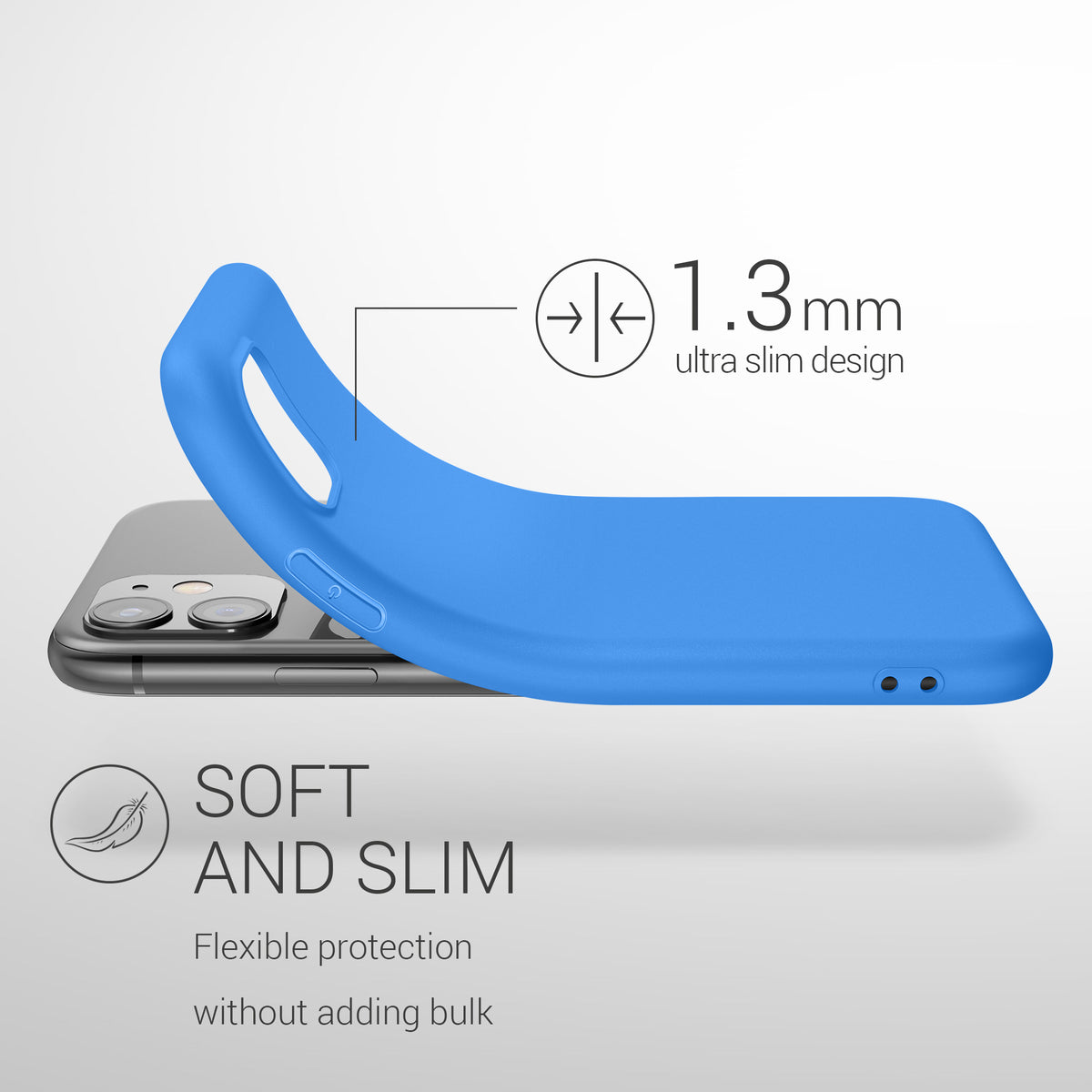 kwmobile Phone Case for Apple iPhone 11 - Wireless Charging - Protective Cover