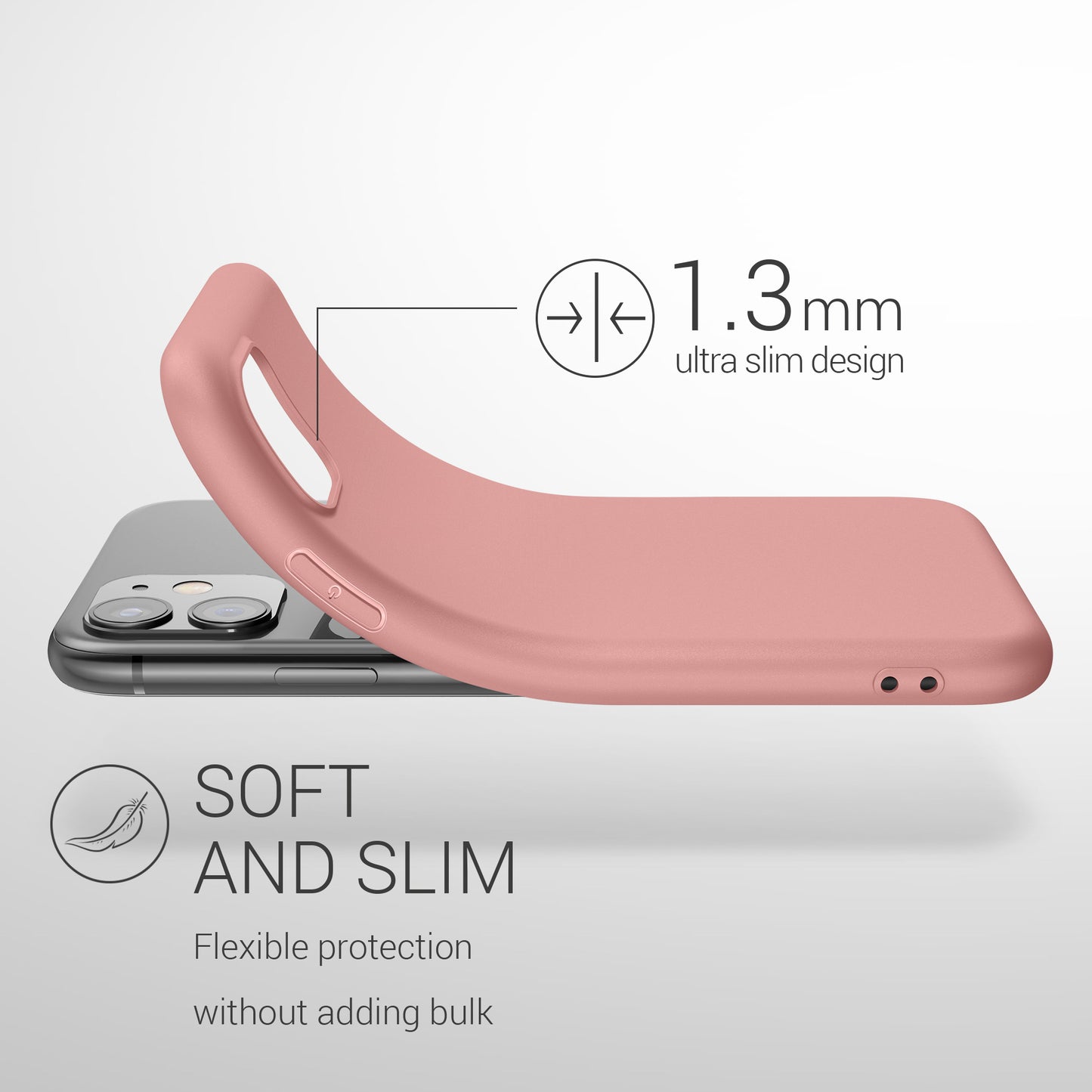 kwmobile Phone Case for Apple iPhone 11 - Wireless Charging - Protective Cover