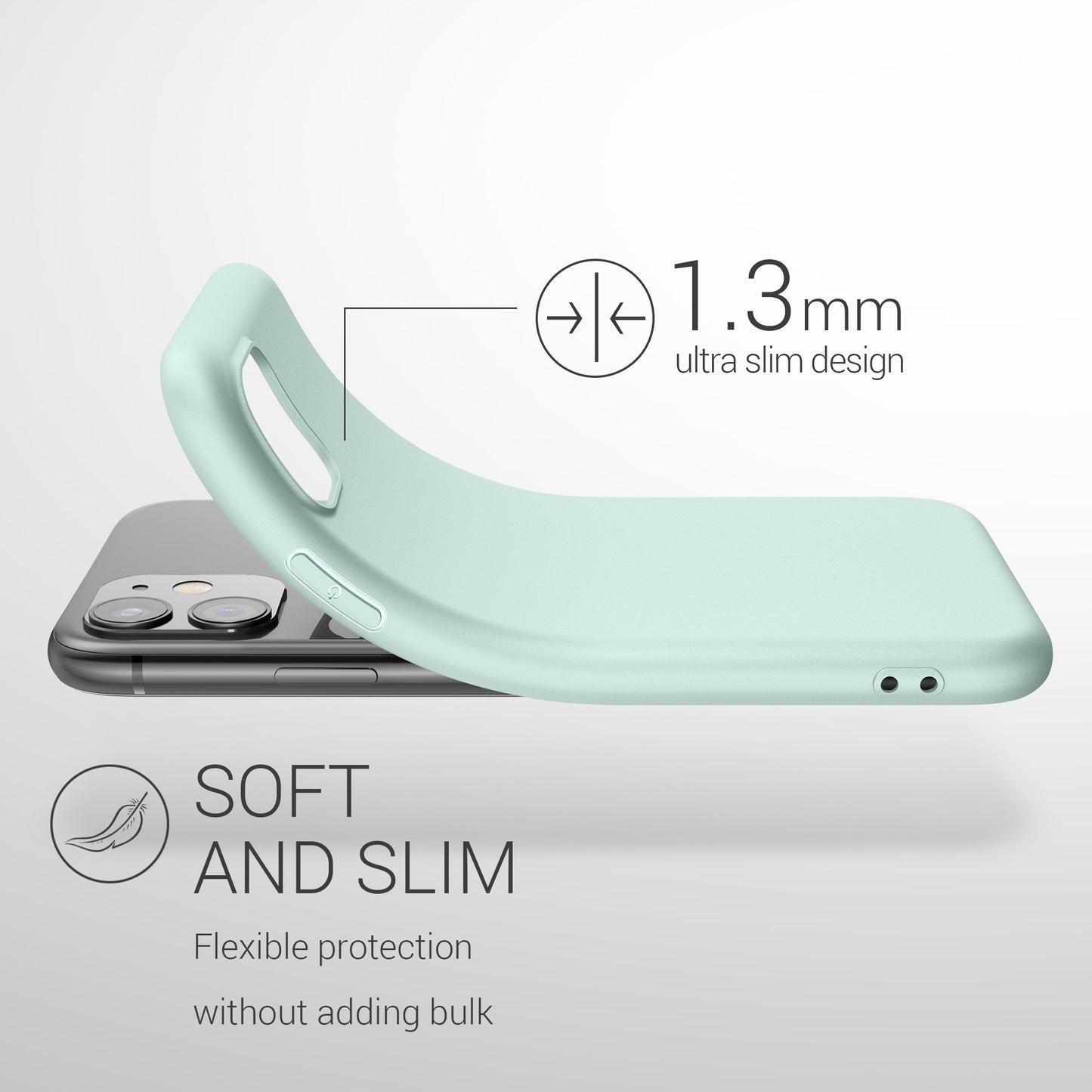 kwmobile Phone Case for Apple iPhone 11 - Wireless Charging - Protective Cover