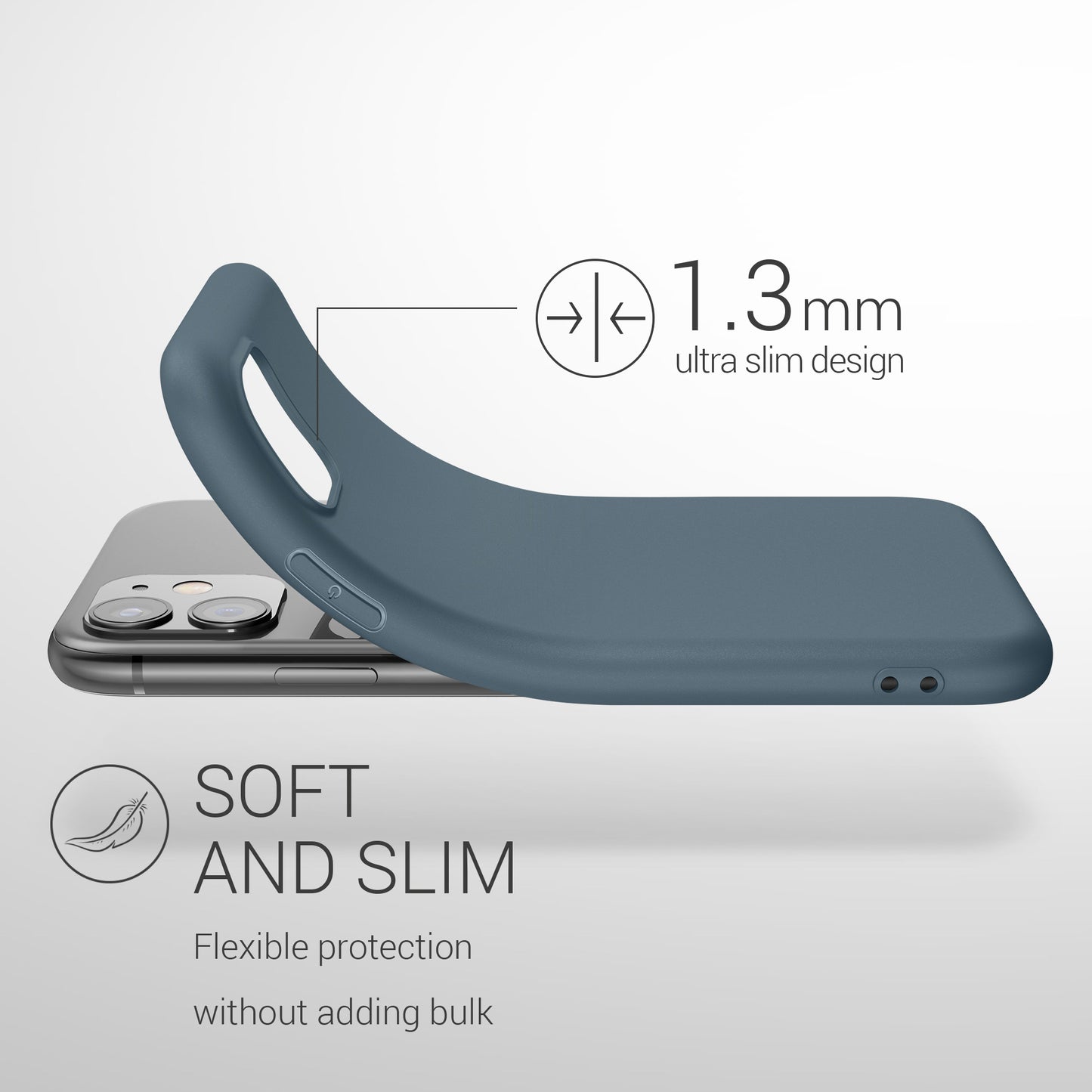 kwmobile Phone Case for Apple iPhone 11 - Wireless Charging - Protective Cover