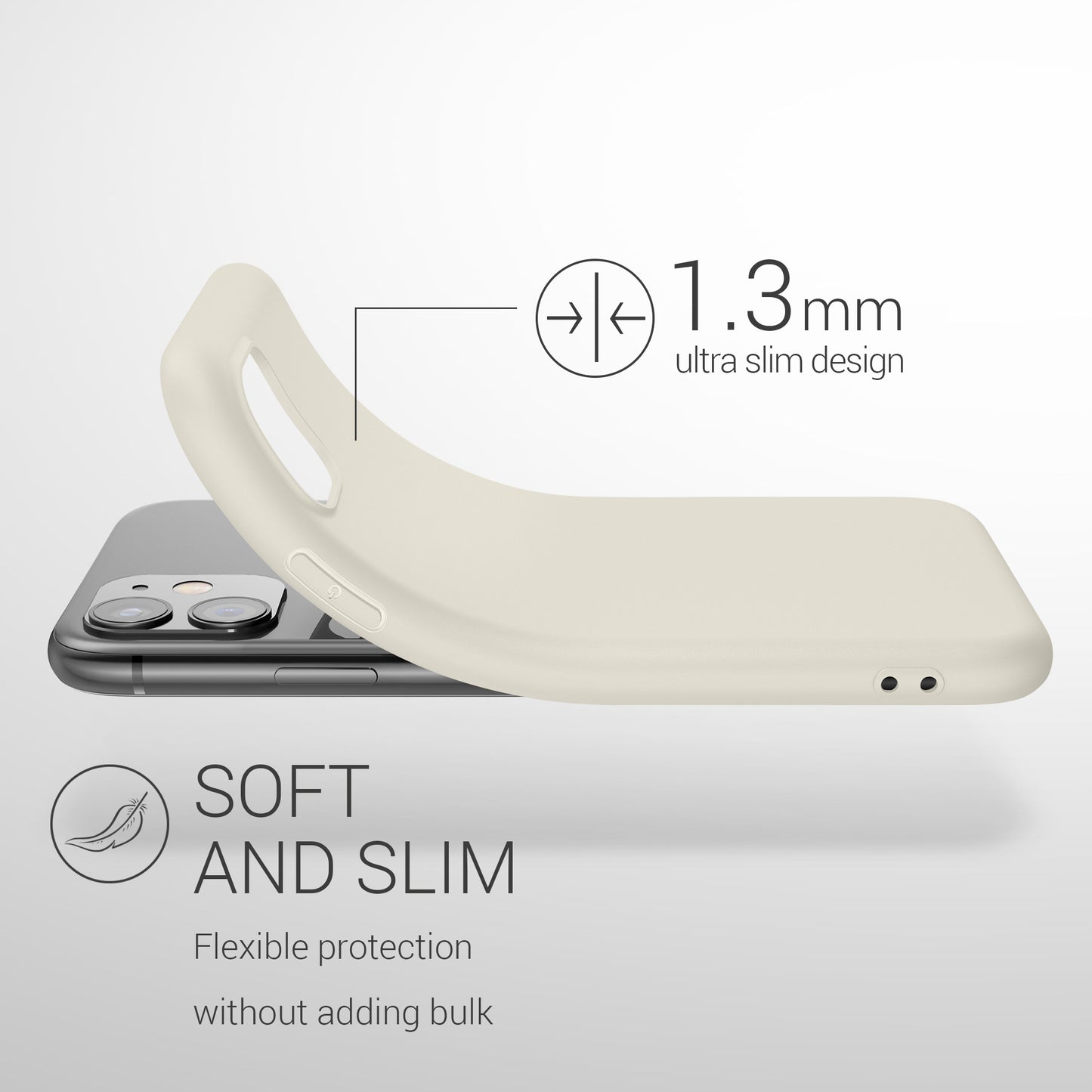 kwmobile Phone Case for Apple iPhone 11 - Wireless Charging - Protective Cover