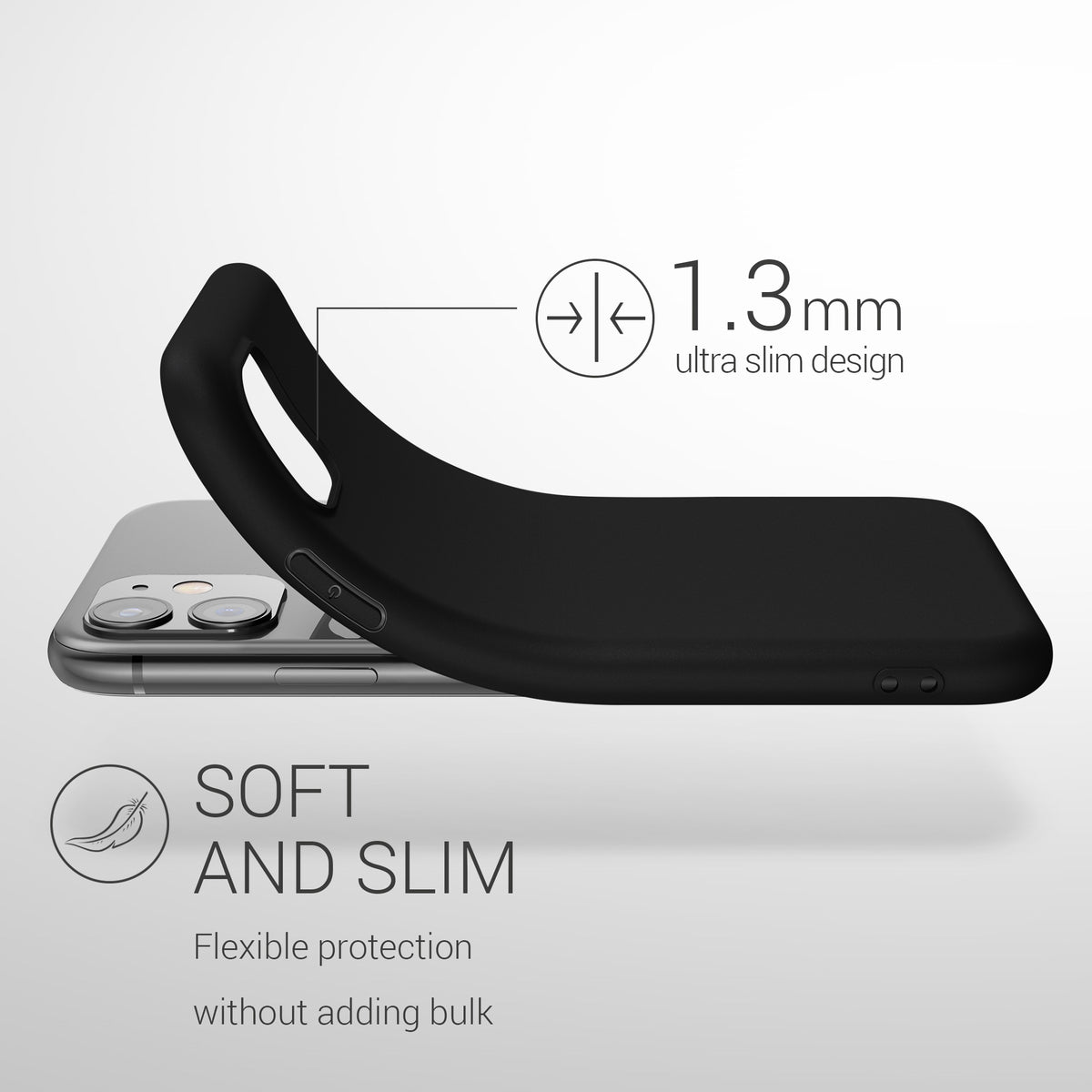 kwmobile Phone Case for Apple iPhone 11 - Wireless Charging - Protective Cover
