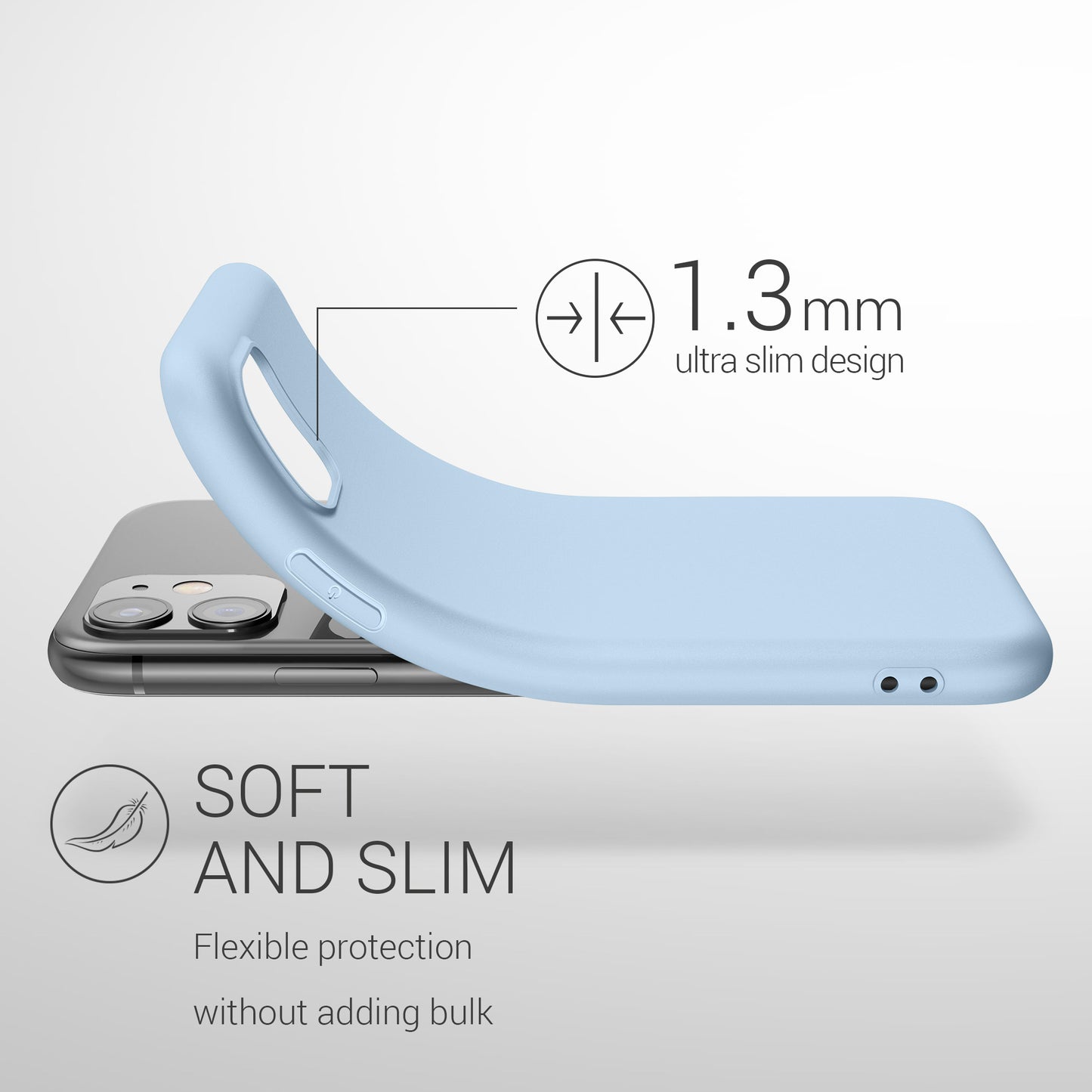 kwmobile Phone Case for Apple iPhone 11 - Wireless Charging - Protective Cover