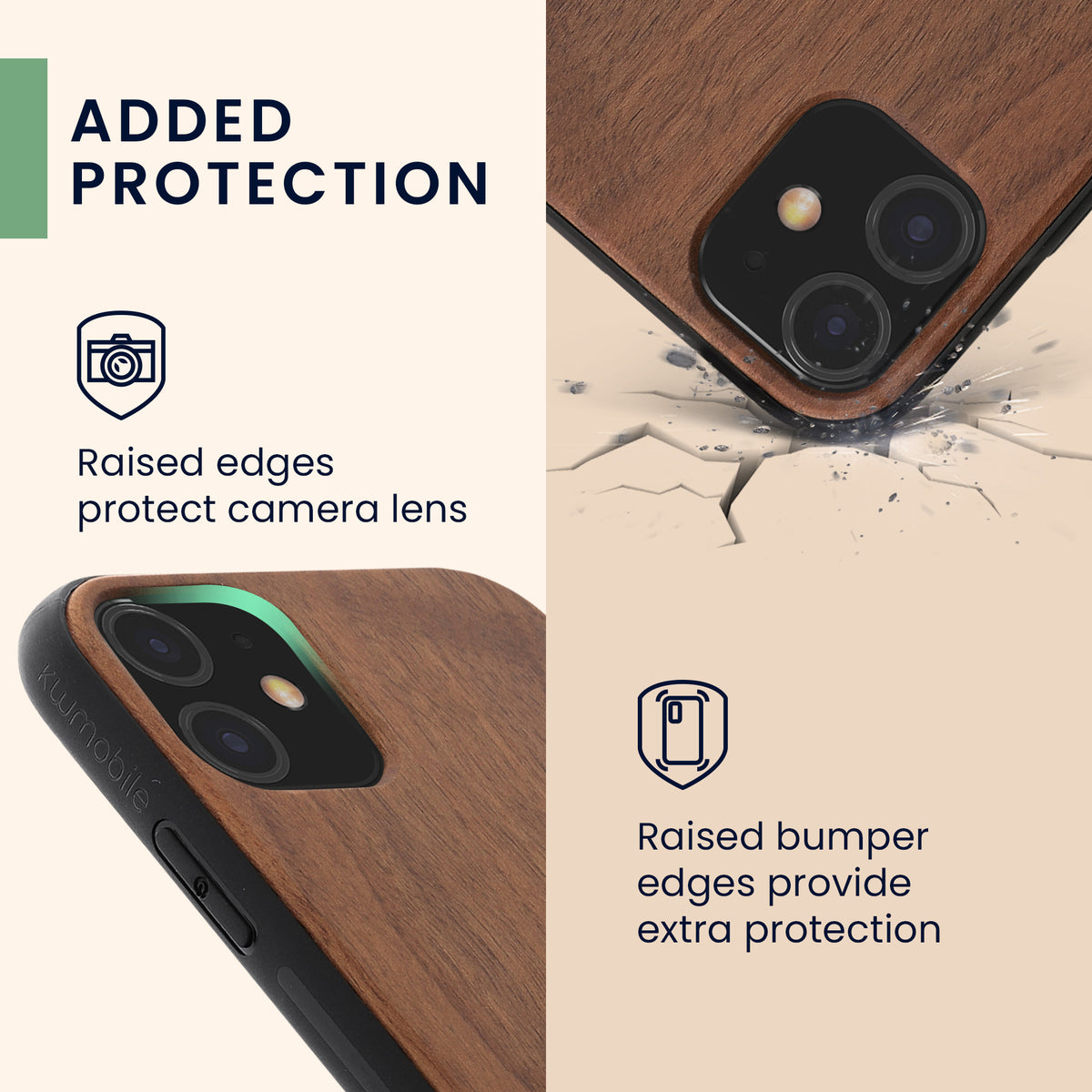iPhone 11 Shockproof Hard Case with TPU Bumper