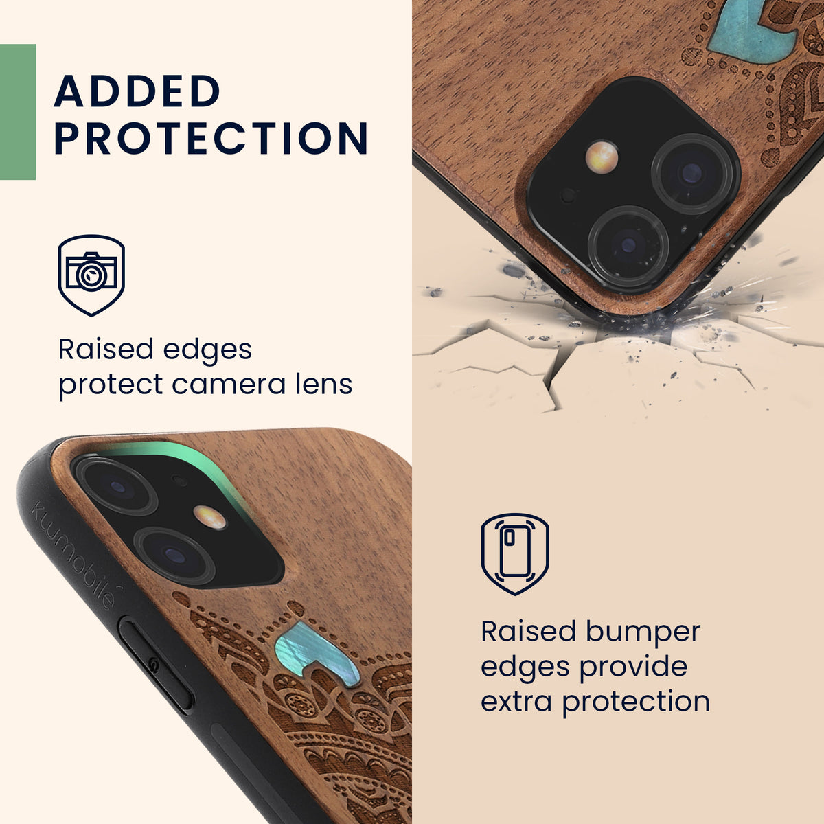iPhone 11 Shockproof Hard Case with TPU Bumper