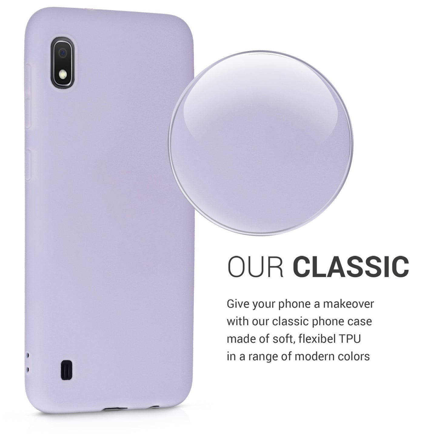 kwmobile Phone Case for Samsung Galaxy A10 - Protective Cover - Wireless Charging