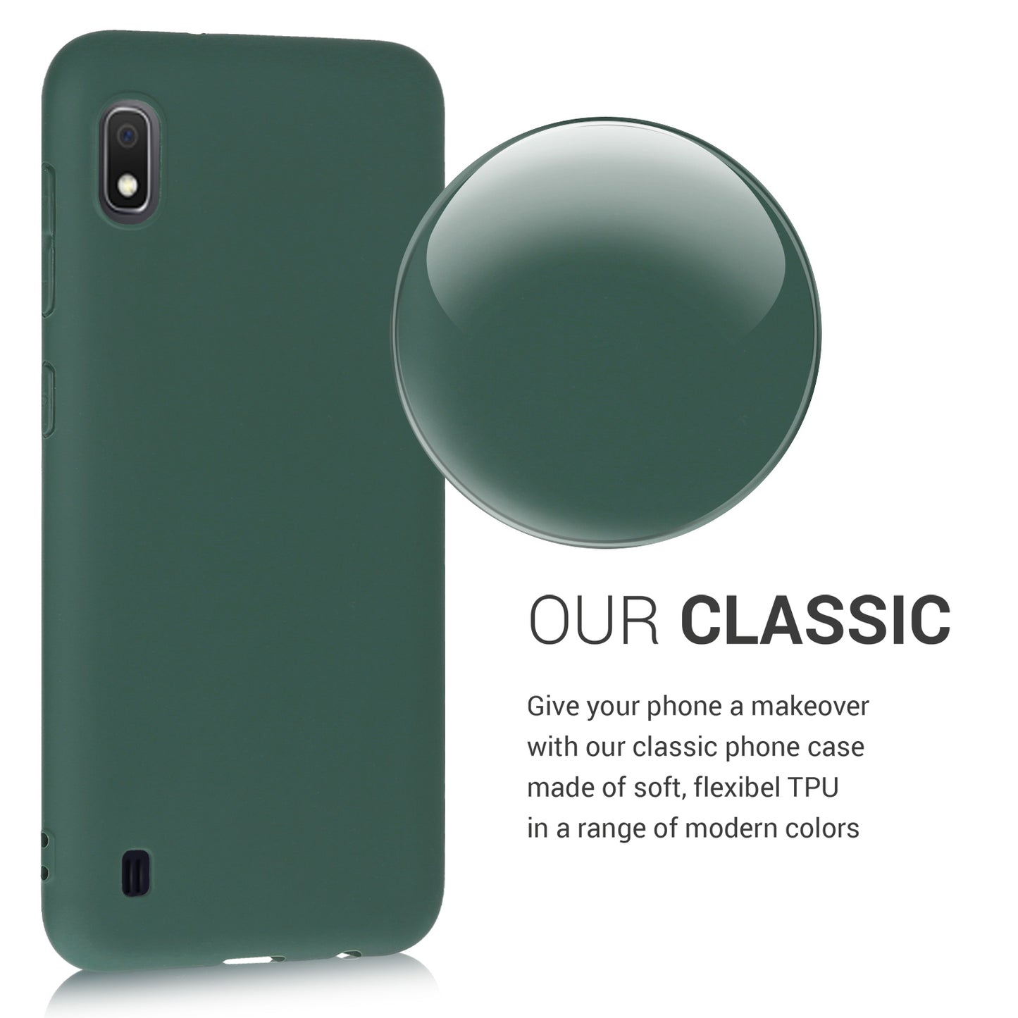 kwmobile Phone Case for Samsung Galaxy A10 - Protective Cover - Wireless Charging