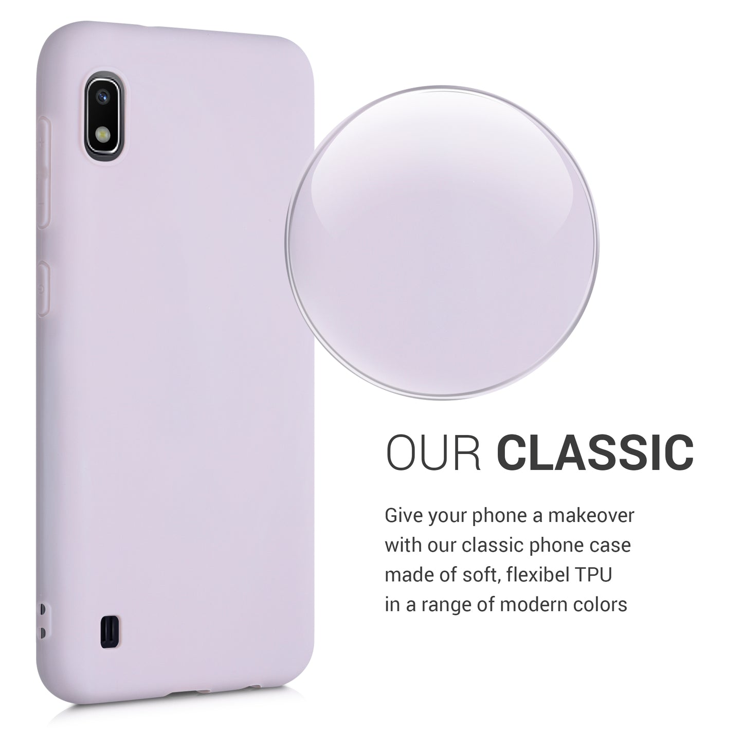 kwmobile Phone Case for Samsung Galaxy A10 - Protective Cover - Wireless Charging