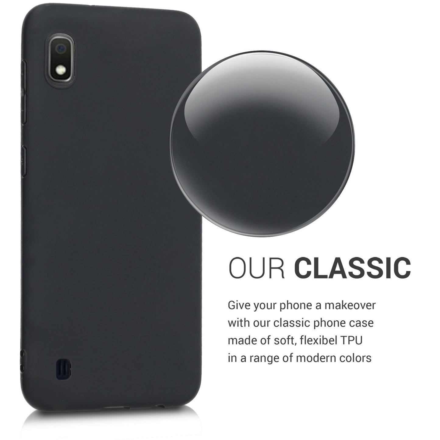 kwmobile Phone Case for Samsung Galaxy A10 - Protective Cover - Wireless Charging