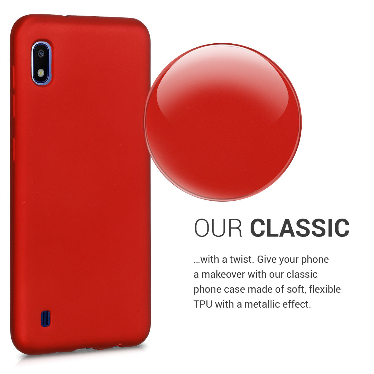 Samsung Galaxy A10 Silicone Phone Case Metallic