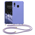 kwmobile Necklace Case compatible with Samsung Galaxy A40 - Cover with Lanyard - Silicone Protective Case