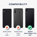 kwmobile Necklace Case compatible with Xiaomi Redmi Note 7 / Note 7 Pro - Cover with Lanyard - Silicone Protective Case