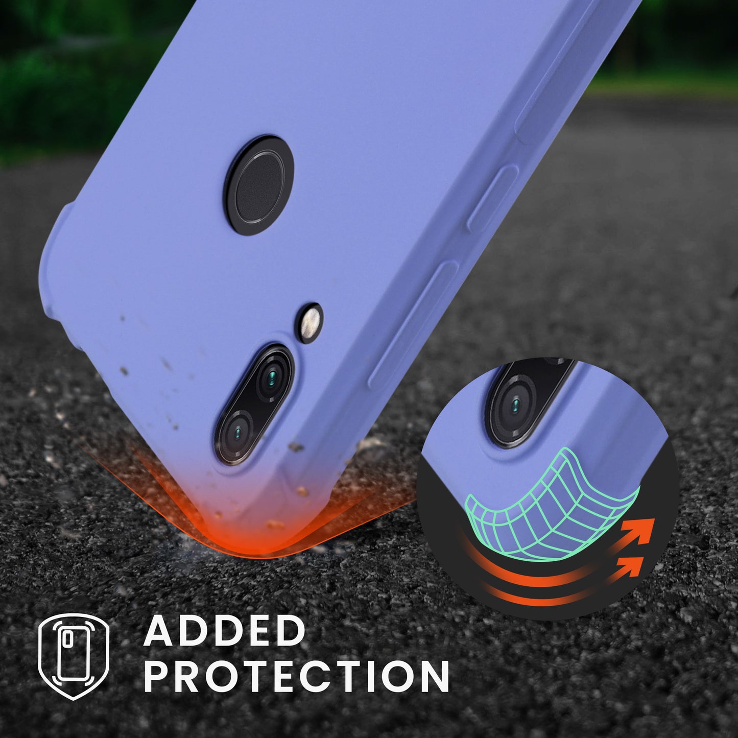 kwmobile Necklace Case compatible with Xiaomi Redmi Note 7 / Note 7 Pro - Cover with Lanyard - Silicone Protective Case