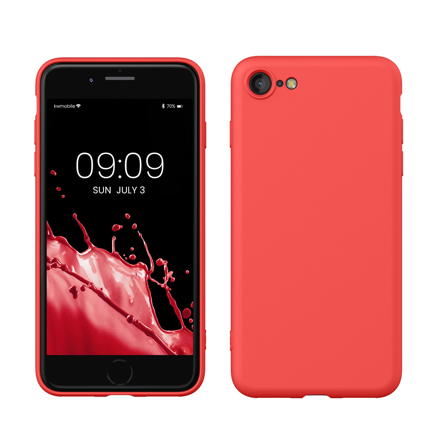 kwmobile Phone Case for iPhone SE 2022 / iPhone SE 2020 / iPhone 8 / iPhone 7, Protective Cover for Wireless Charging - Case