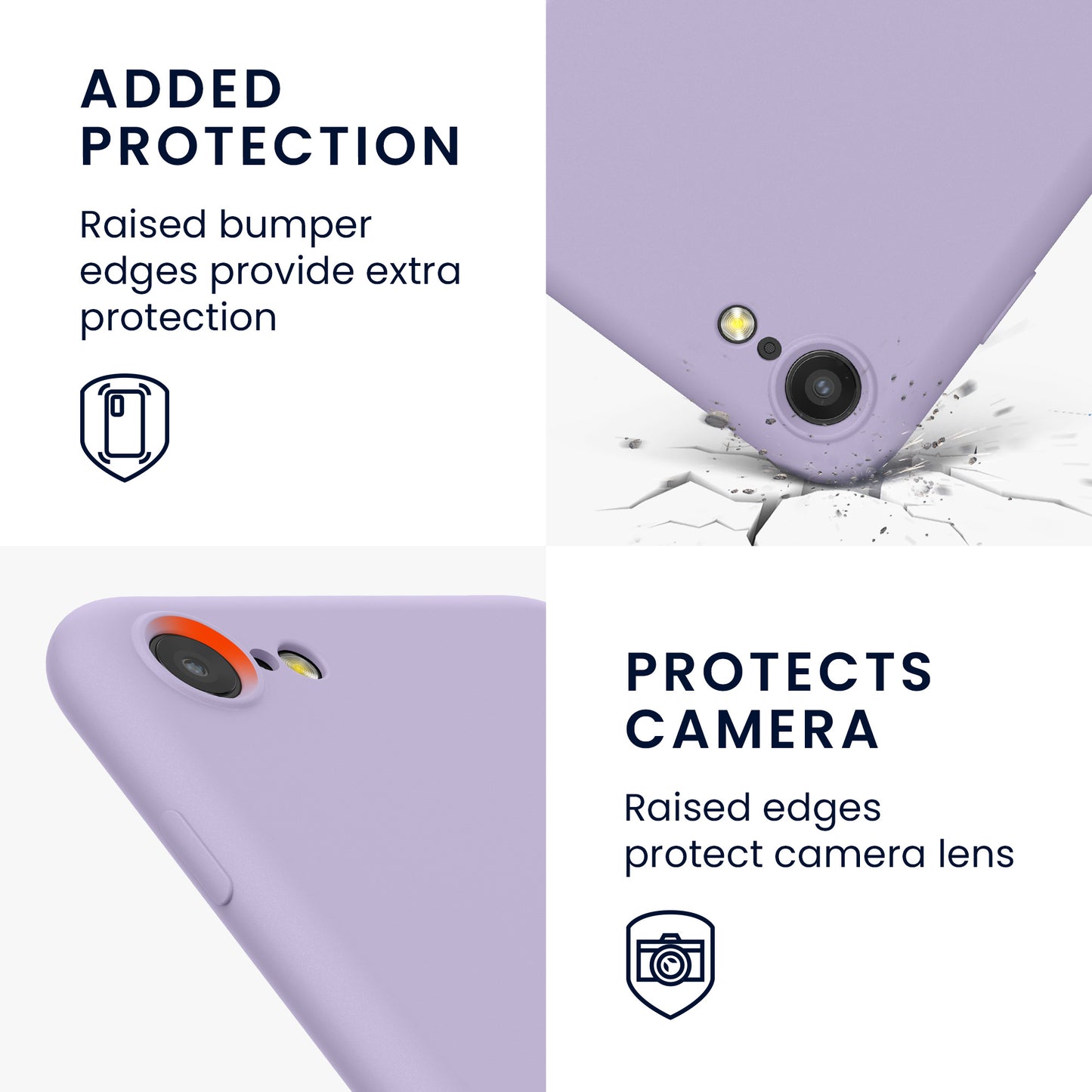 kwmobile Phone Case for iPhone SE 2022 / iPhone SE 2020 / iPhone 8 / iPhone 7, Protective Cover for Wireless Charging - Case