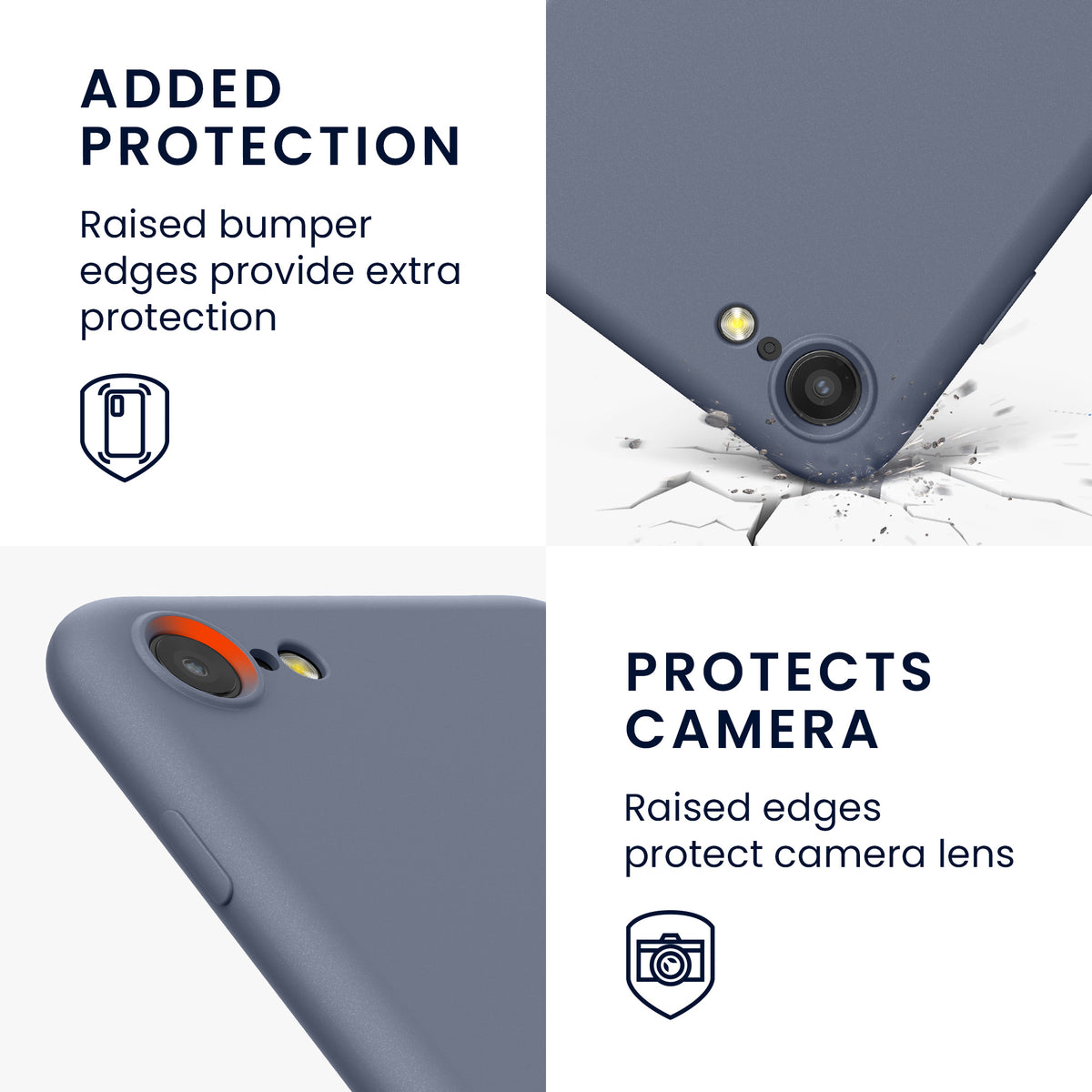 kwmobile Phone Case for iPhone SE 2022 / iPhone SE 2020 / iPhone 8 / iPhone 7, Protective Cover for Wireless Charging - Case