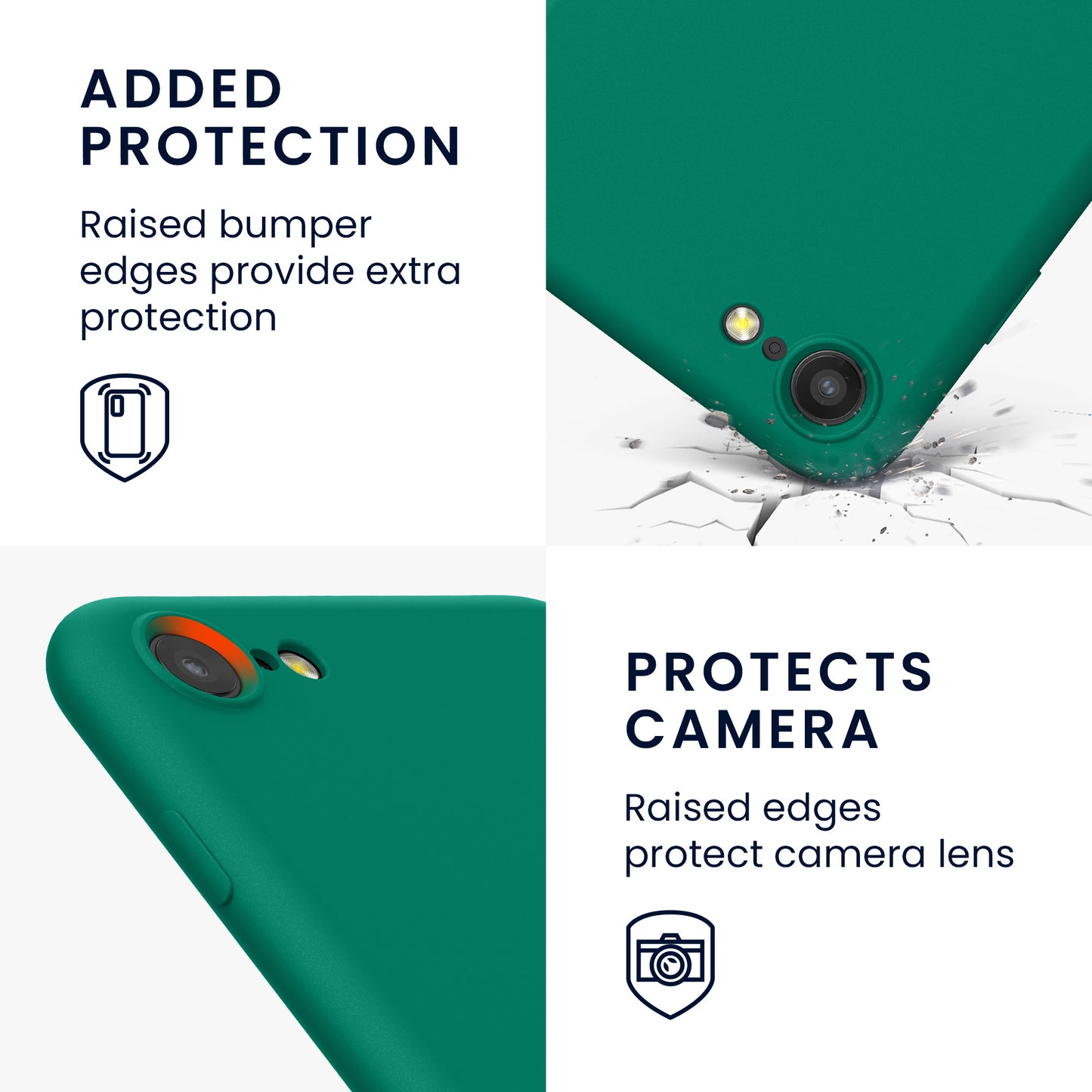 kwmobile Phone Case for iPhone SE 2022 / iPhone SE 2020 / iPhone 8 / iPhone 7, Protective Cover for Wireless Charging - Case