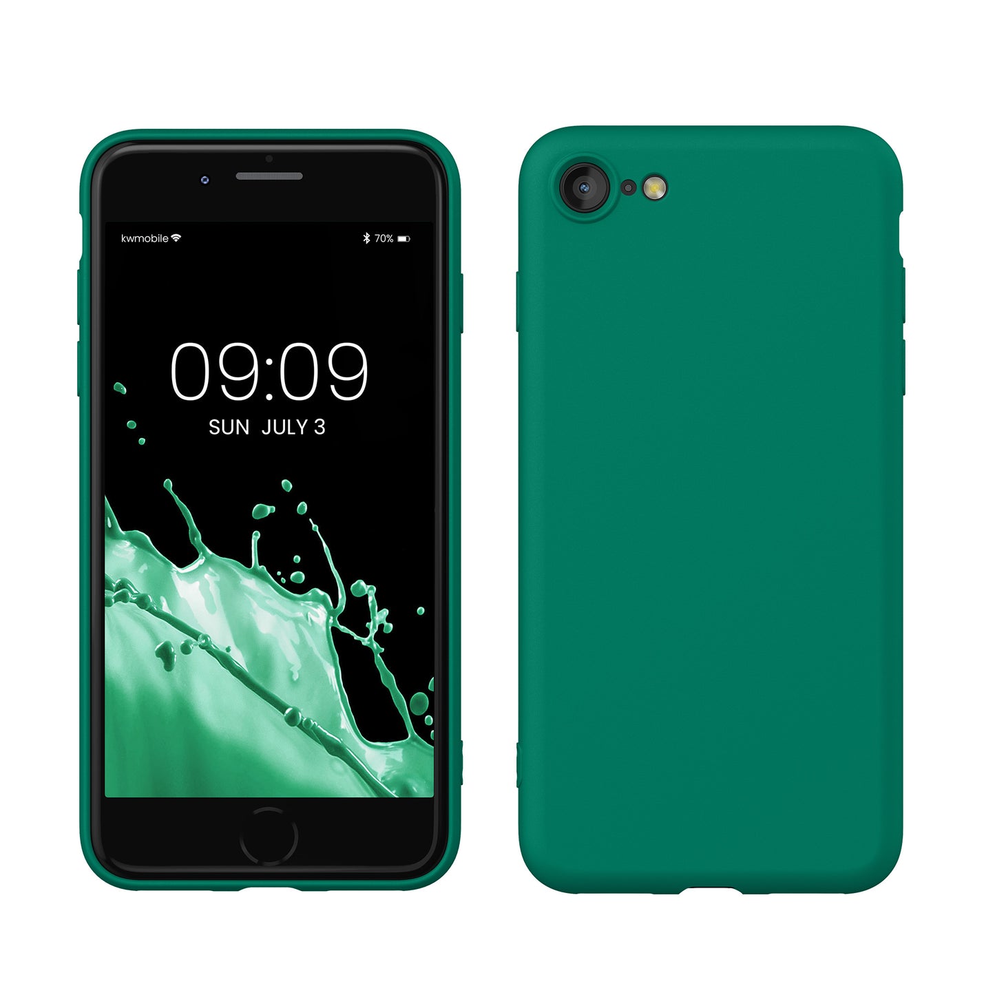 kwmobile Phone Case for iPhone SE 2022 / iPhone SE 2020 / iPhone 8 / iPhone 7, Protective Cover for Wireless Charging - Case