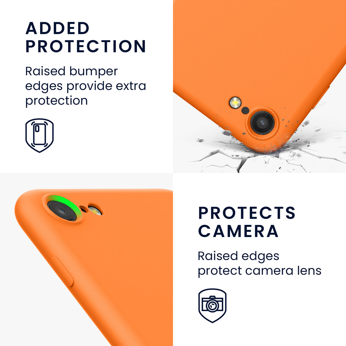 kwmobile Phone Case for iPhone SE 2022 / iPhone SE 2020 / iPhone 8 / iPhone 7, Protective Cover for Wireless Charging - Case