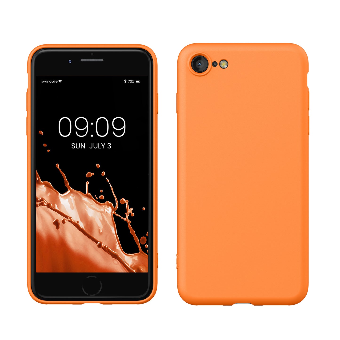 kwmobile Phone Case for iPhone SE 2022 / iPhone SE 2020 / iPhone 8 / iPhone 7, Protective Cover for Wireless Charging - Case