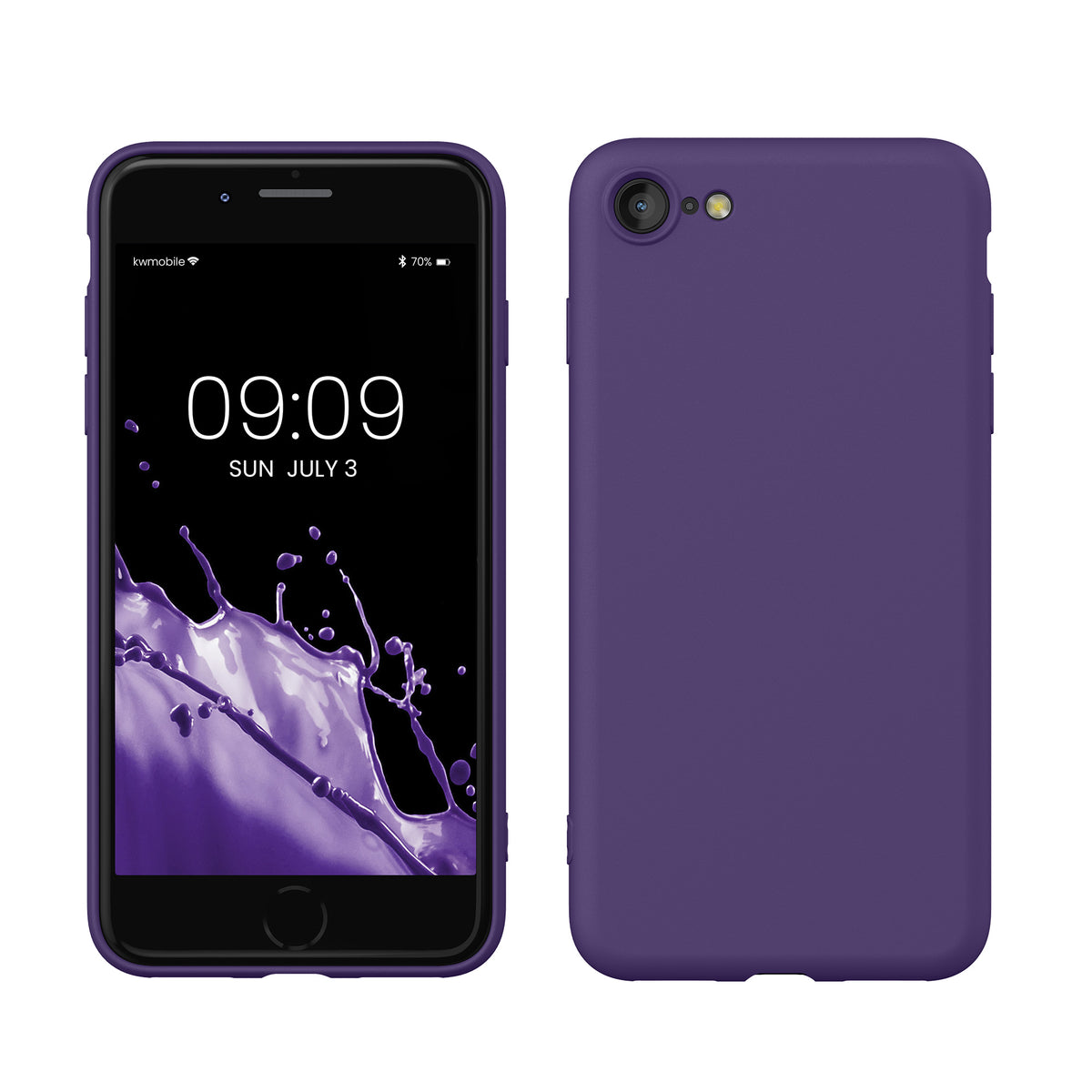 kwmobile Phone Case for iPhone SE 2022 / iPhone SE 2020 / iPhone 8 / iPhone 7, Protective Cover for Wireless Charging - Case