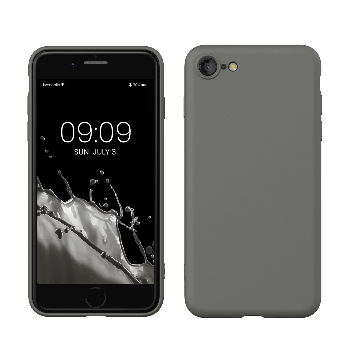 kwmobile Phone Case for iPhone SE 2022 / iPhone SE 2020 / iPhone 8 / iPhone 7, Protective Cover for Wireless Charging - Case