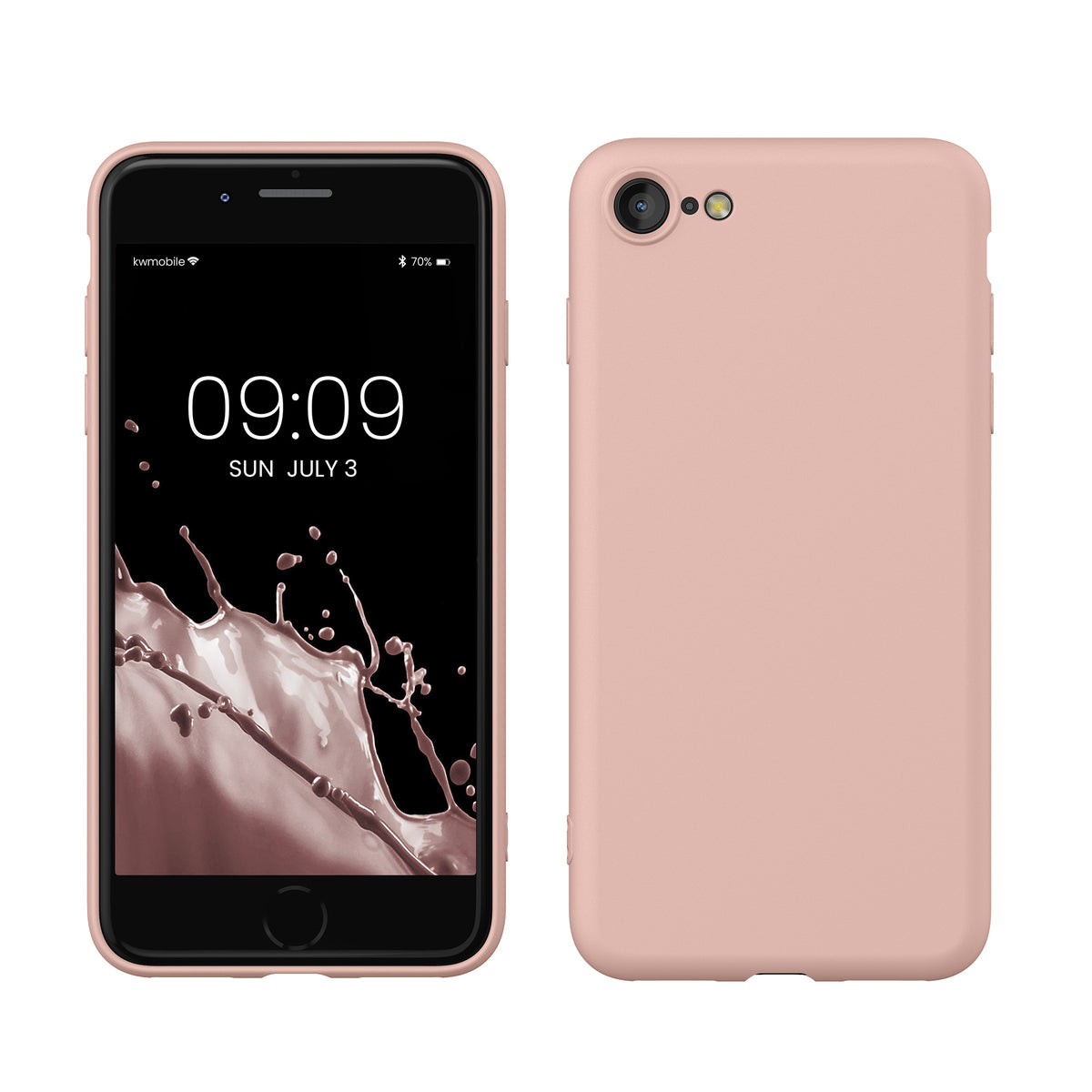 kwmobile Phone Case for iPhone SE 2022 / iPhone SE 2020 / iPhone 8 / iPhone 7, Protective Cover for Wireless Charging - Case