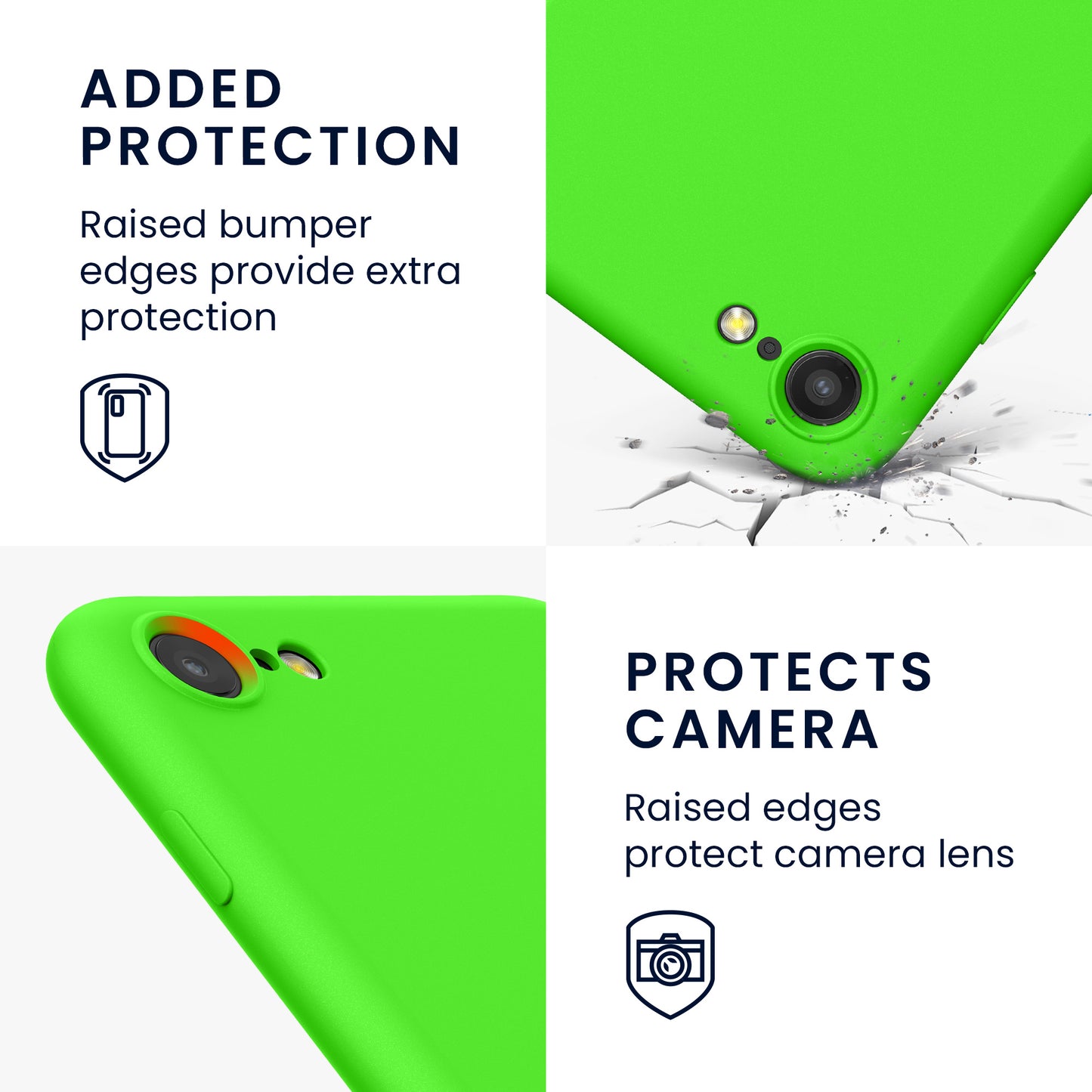 kwmobile Phone Case for iPhone SE 2022 / iPhone SE 2020 / iPhone 8 / iPhone 7, Protective Cover for Wireless Charging - Case