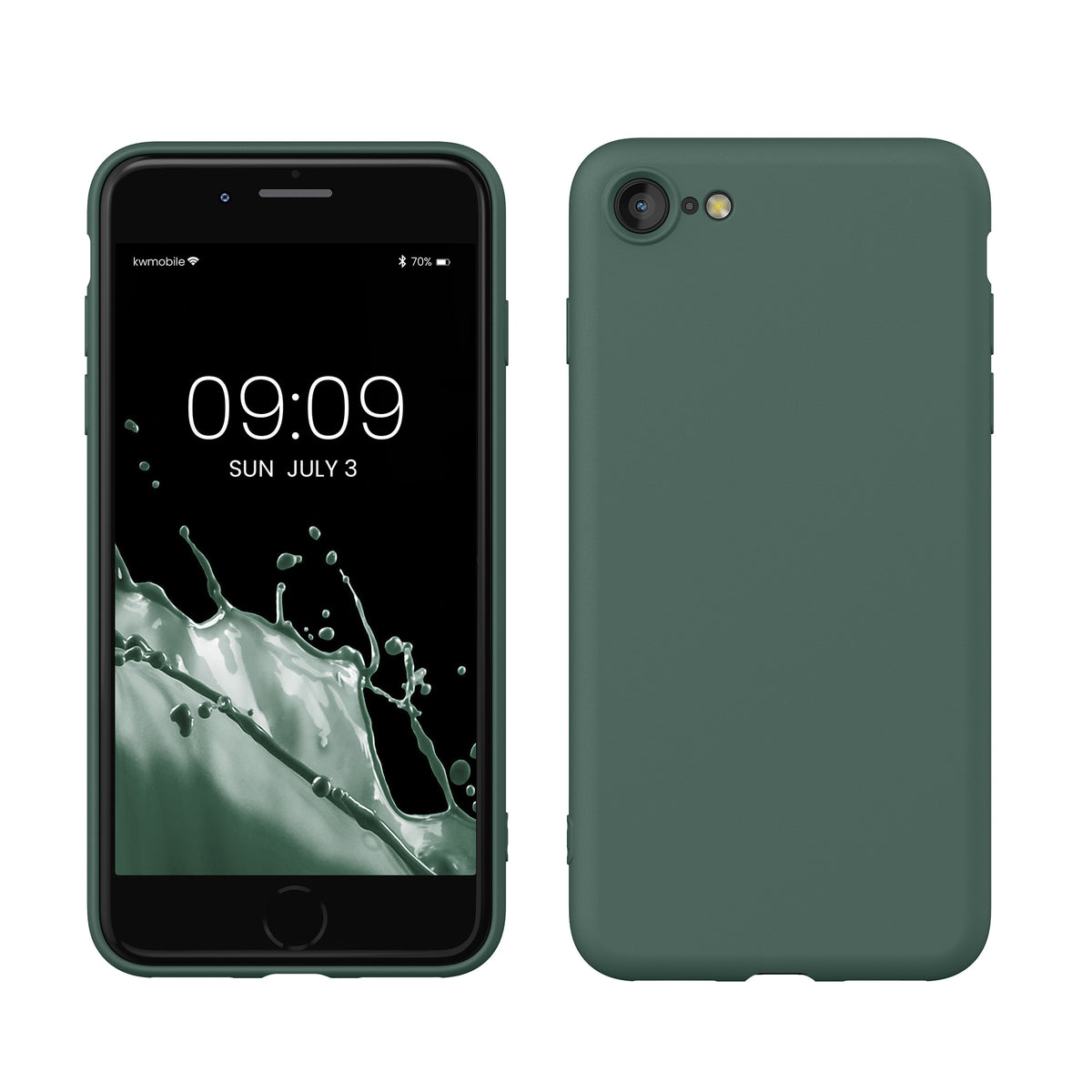 kwmobile Phone Case for iPhone SE 2022 / iPhone SE 2020 / iPhone 8 / iPhone 7, Protective Cover for Wireless Charging - Case