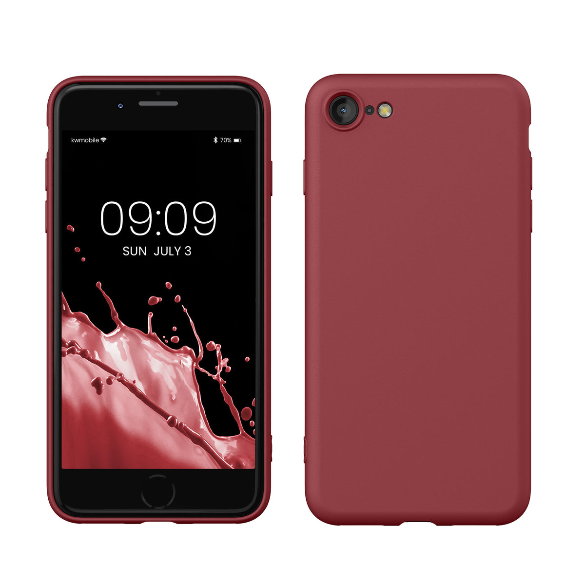 kwmobile Phone Case for iPhone SE 2022 / iPhone SE 2020 / iPhone 8 / iPhone 7, Protective Cover for Wireless Charging - Case