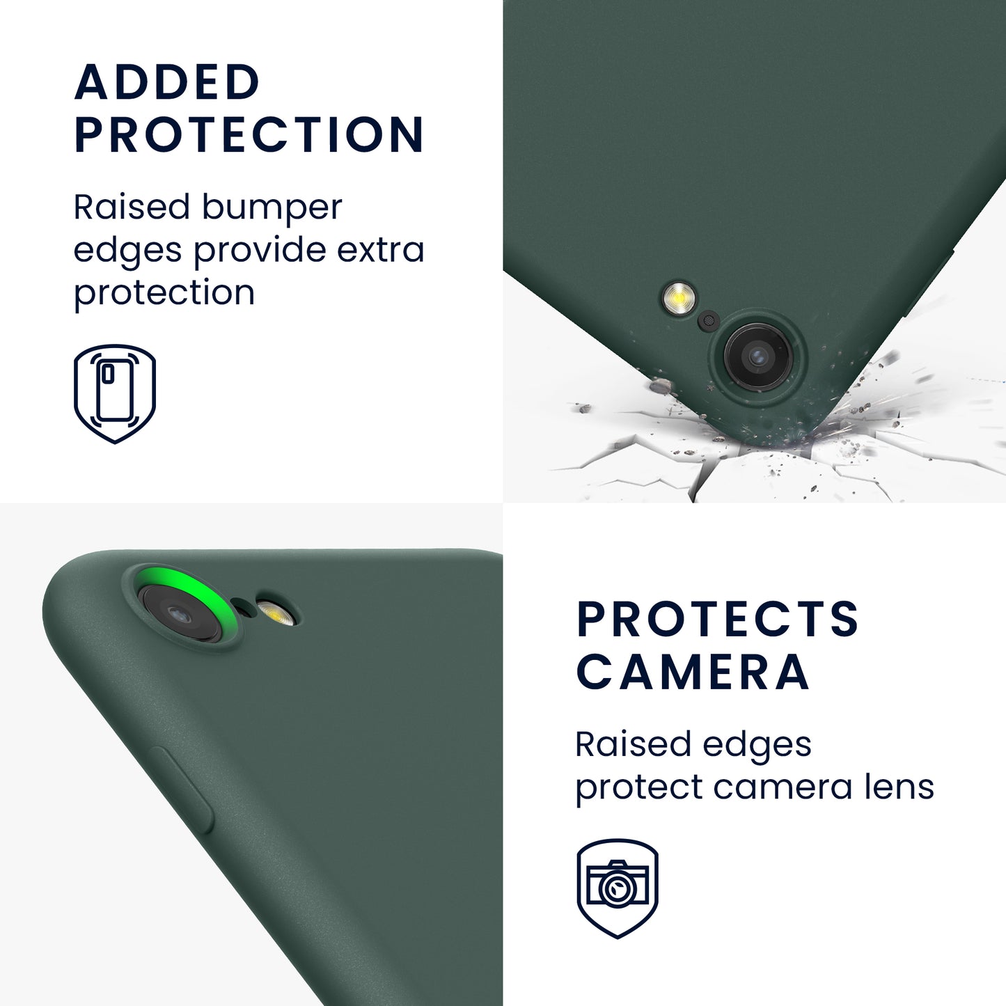 kwmobile Phone Case for iPhone SE 2022 / iPhone SE 2020 / iPhone 8 / iPhone 7, Protective Cover for Wireless Charging - Case