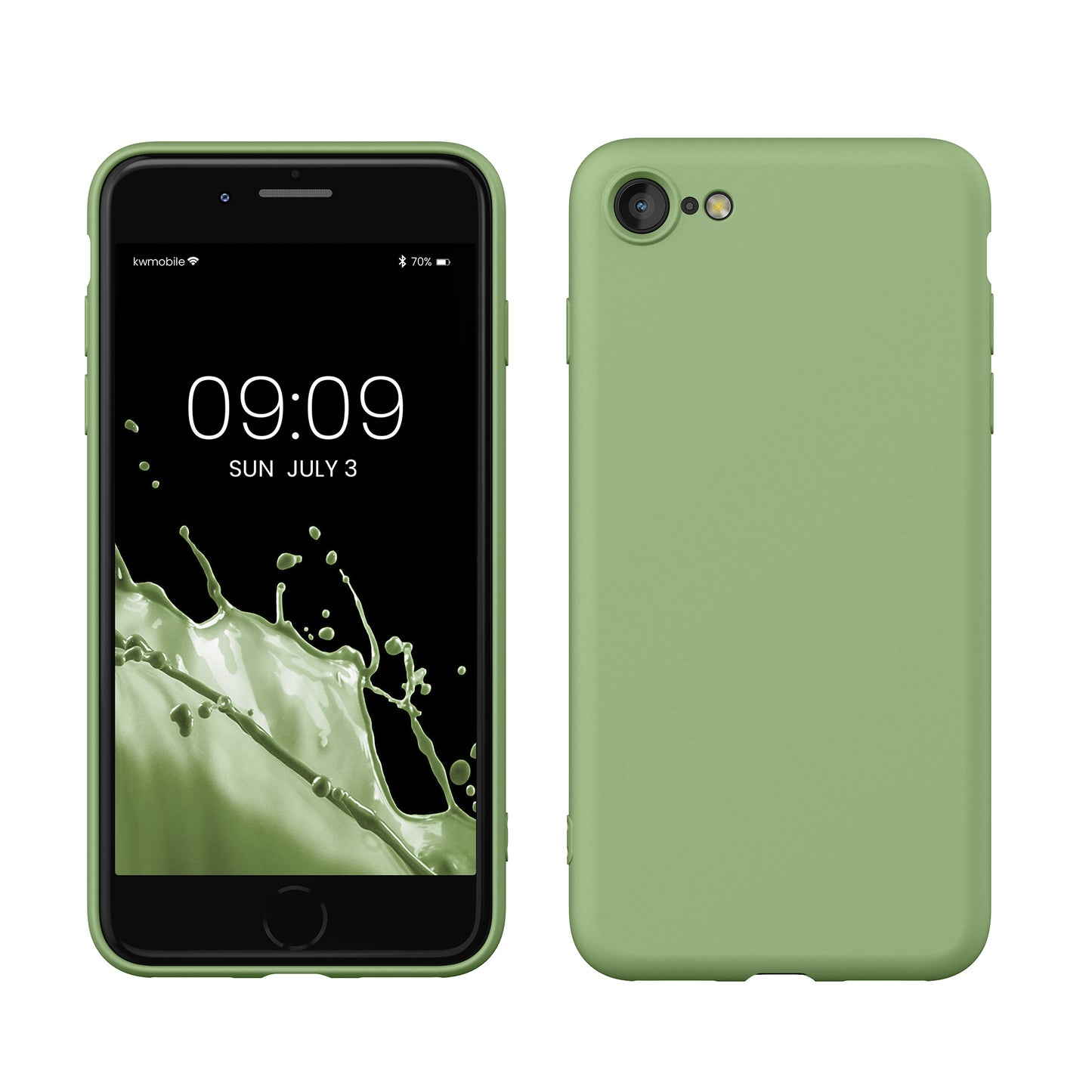 kwmobile Phone Case for iPhone SE 2022 / iPhone SE 2020 / iPhone 8 / iPhone 7, Protective Cover for Wireless Charging - Case