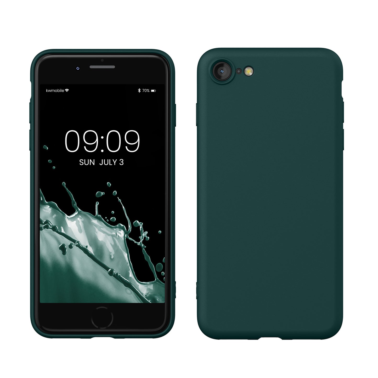 kwmobile Phone Case for iPhone SE 2022 / iPhone SE 2020 / iPhone 8 / iPhone 7, Protective Cover for Wireless Charging - Case