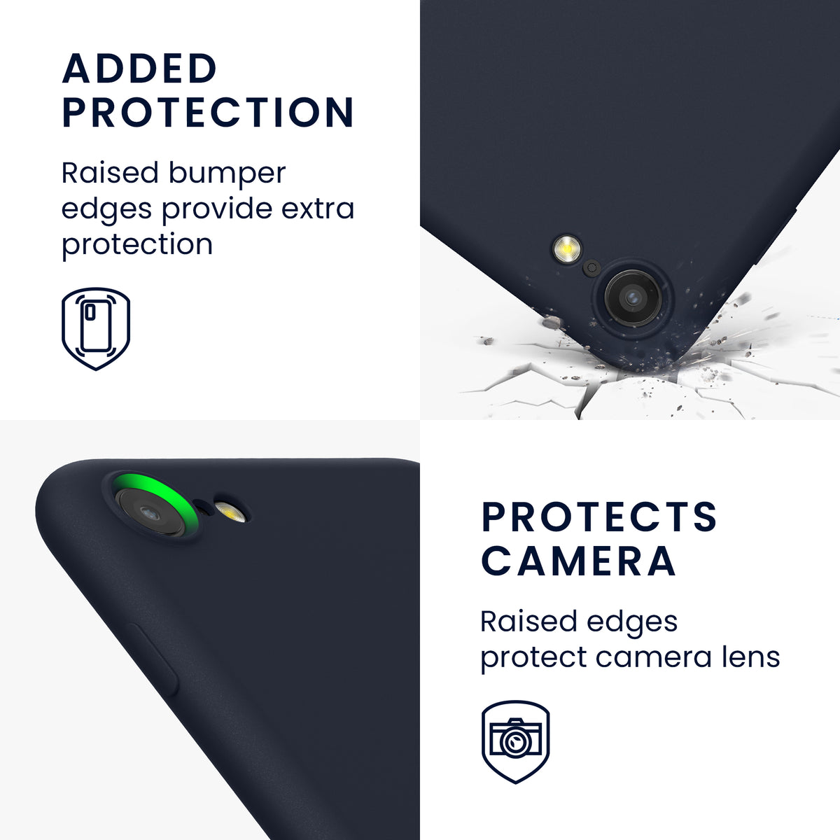 kwmobile Phone Case for iPhone SE 2022 / iPhone SE 2020 / iPhone 8 / iPhone 7, Protective Cover for Wireless Charging - Case